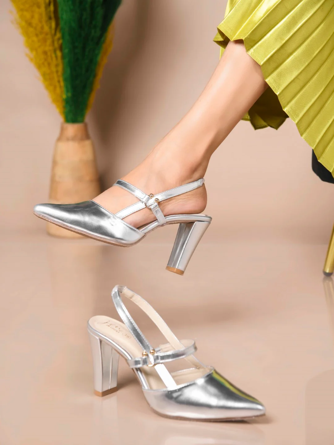 Slingback Block Heel Pumps - Image 13