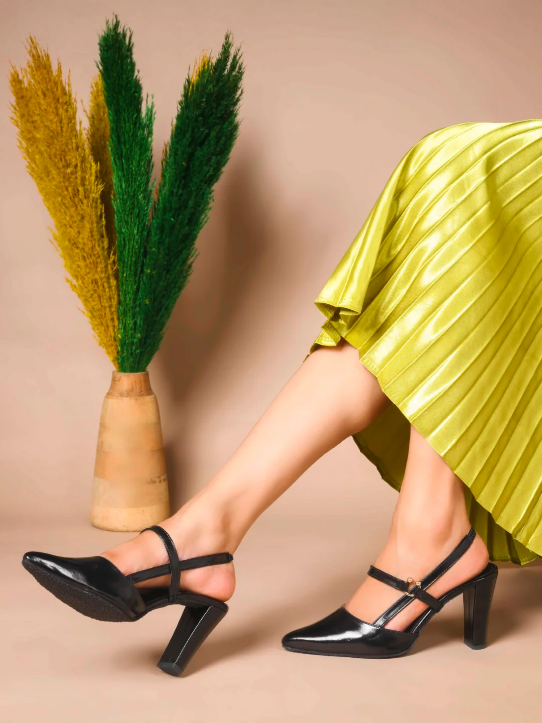 Slingback Block Heel Pumps - Image 3