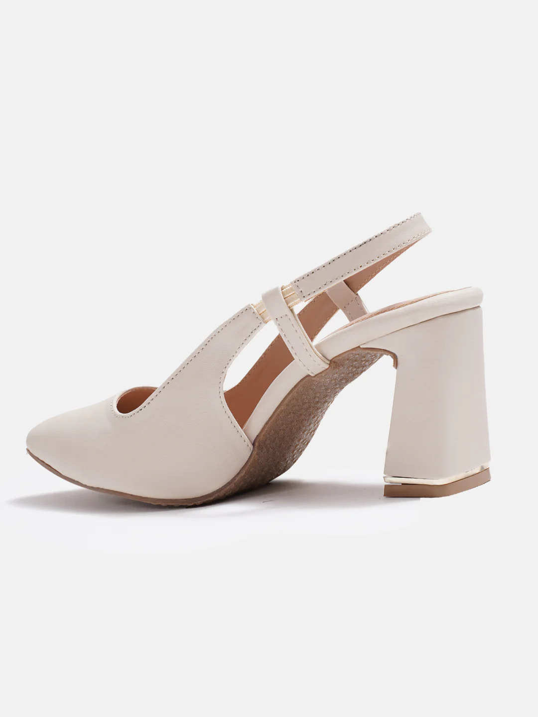 Slingback Block Heel Pumps with Pointed Toe - Image 18
