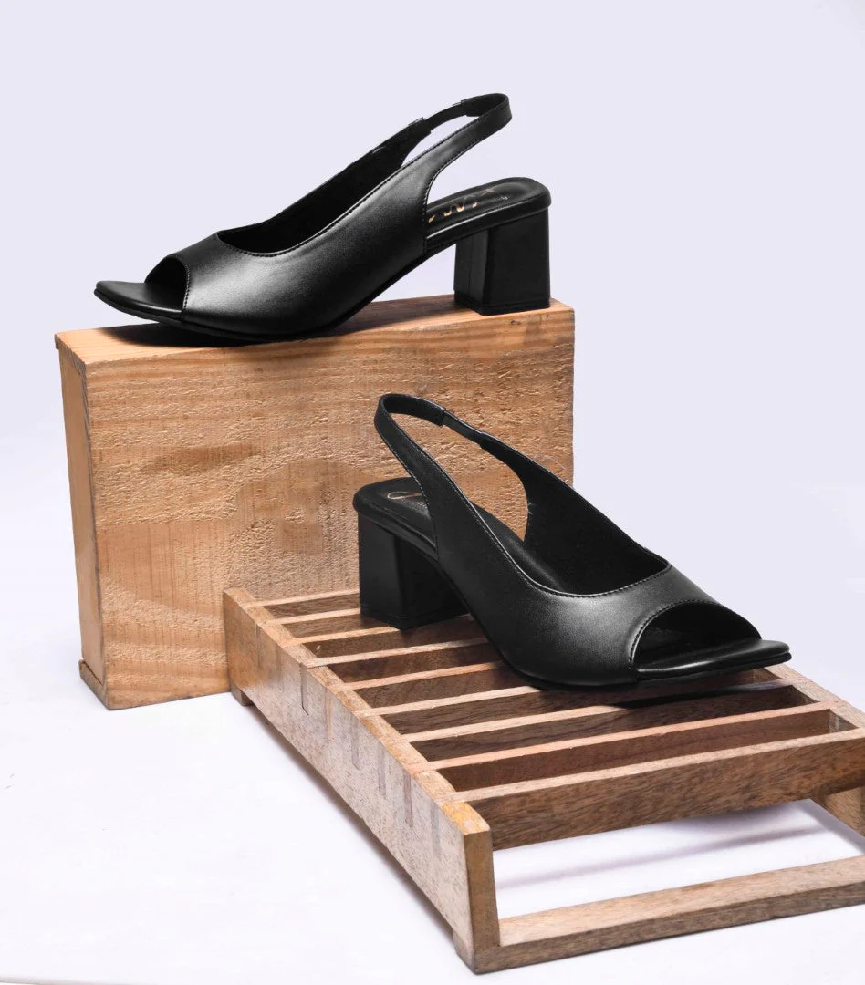 Jm Looks Classic Slingback Peep-Toe Heels for Women & Girls