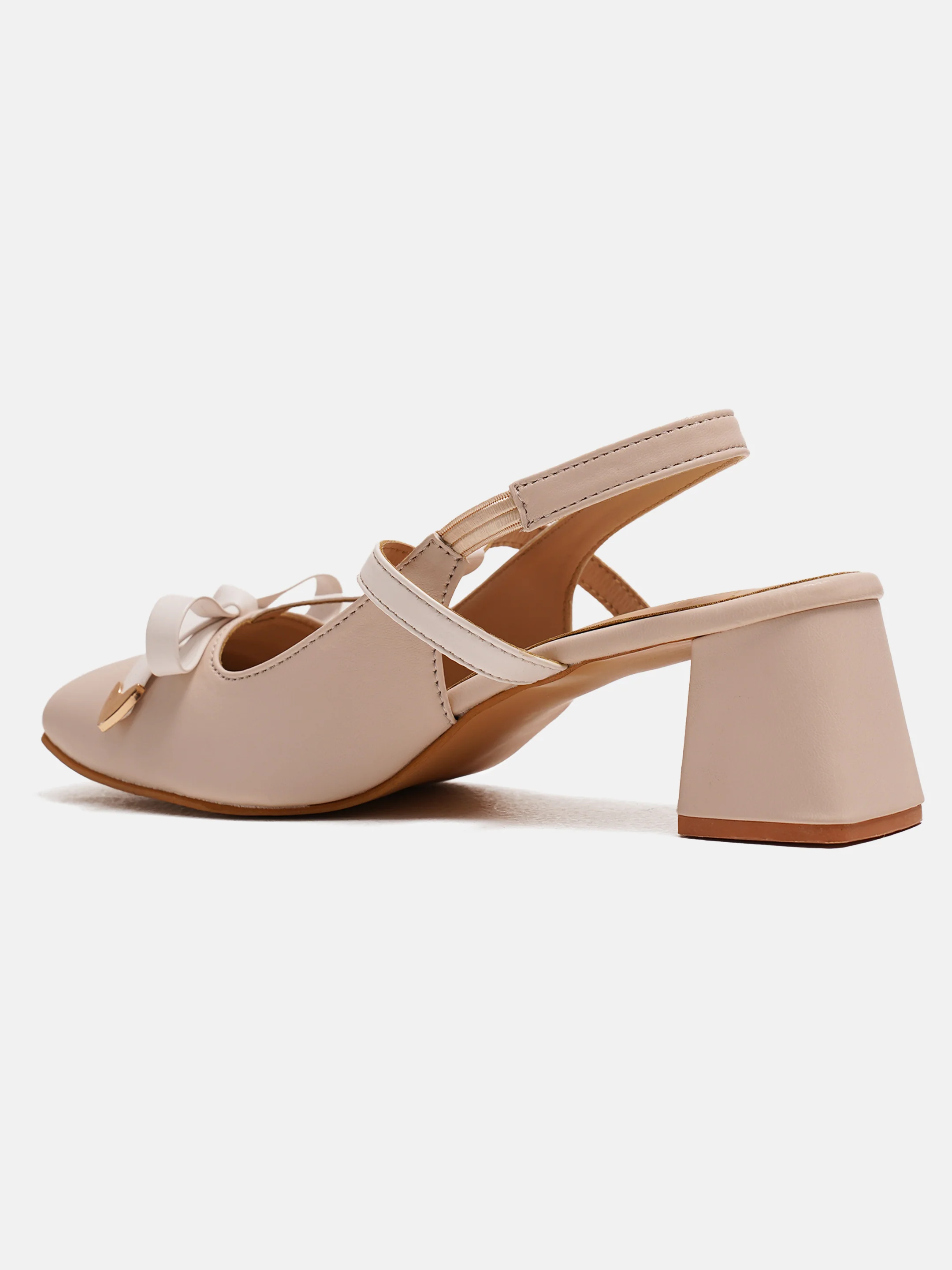 Slingback Block Heels with Bow Detailing - Image 15