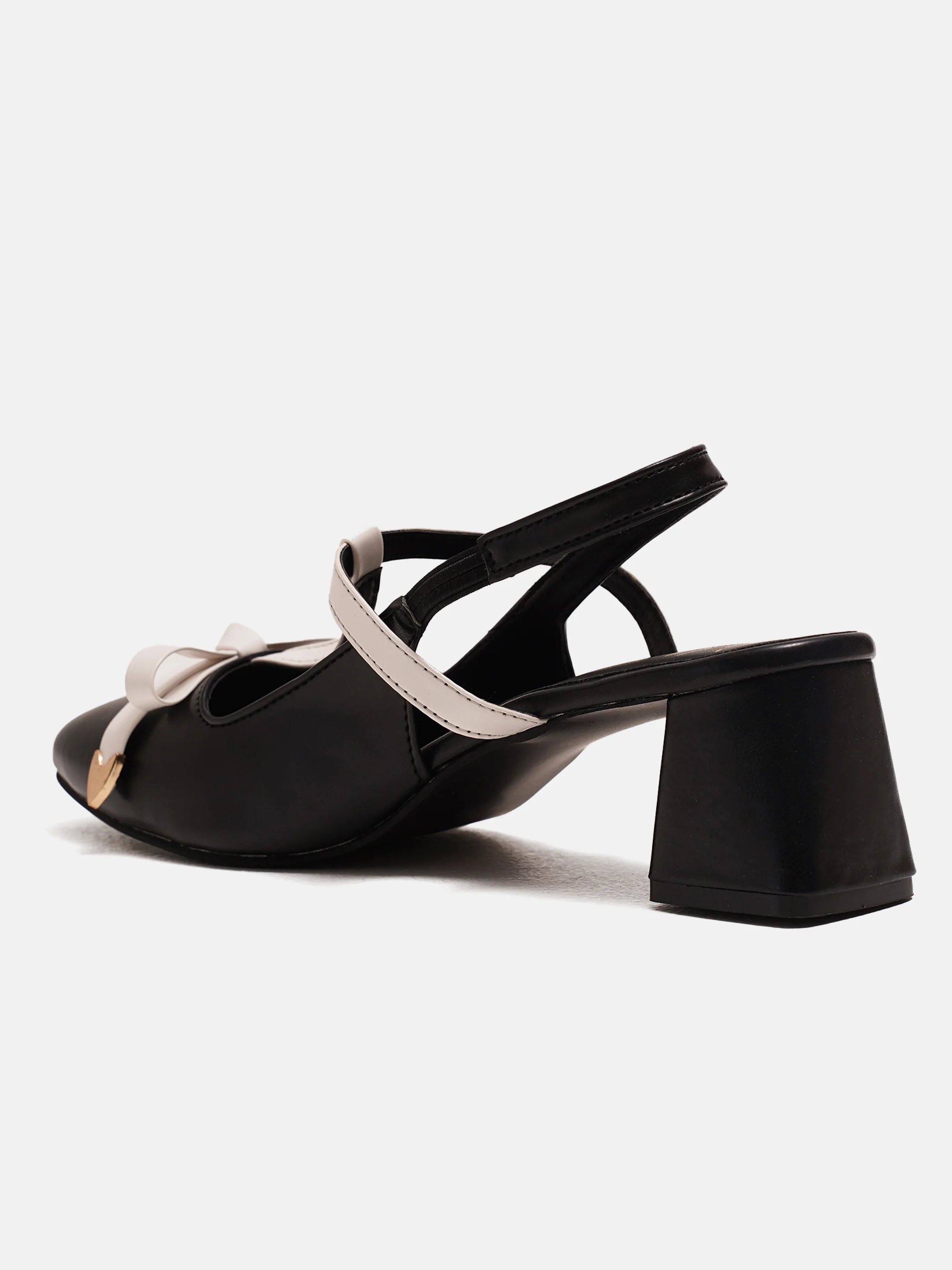 Slingback Block Heels with Bow Detailing - Image 19