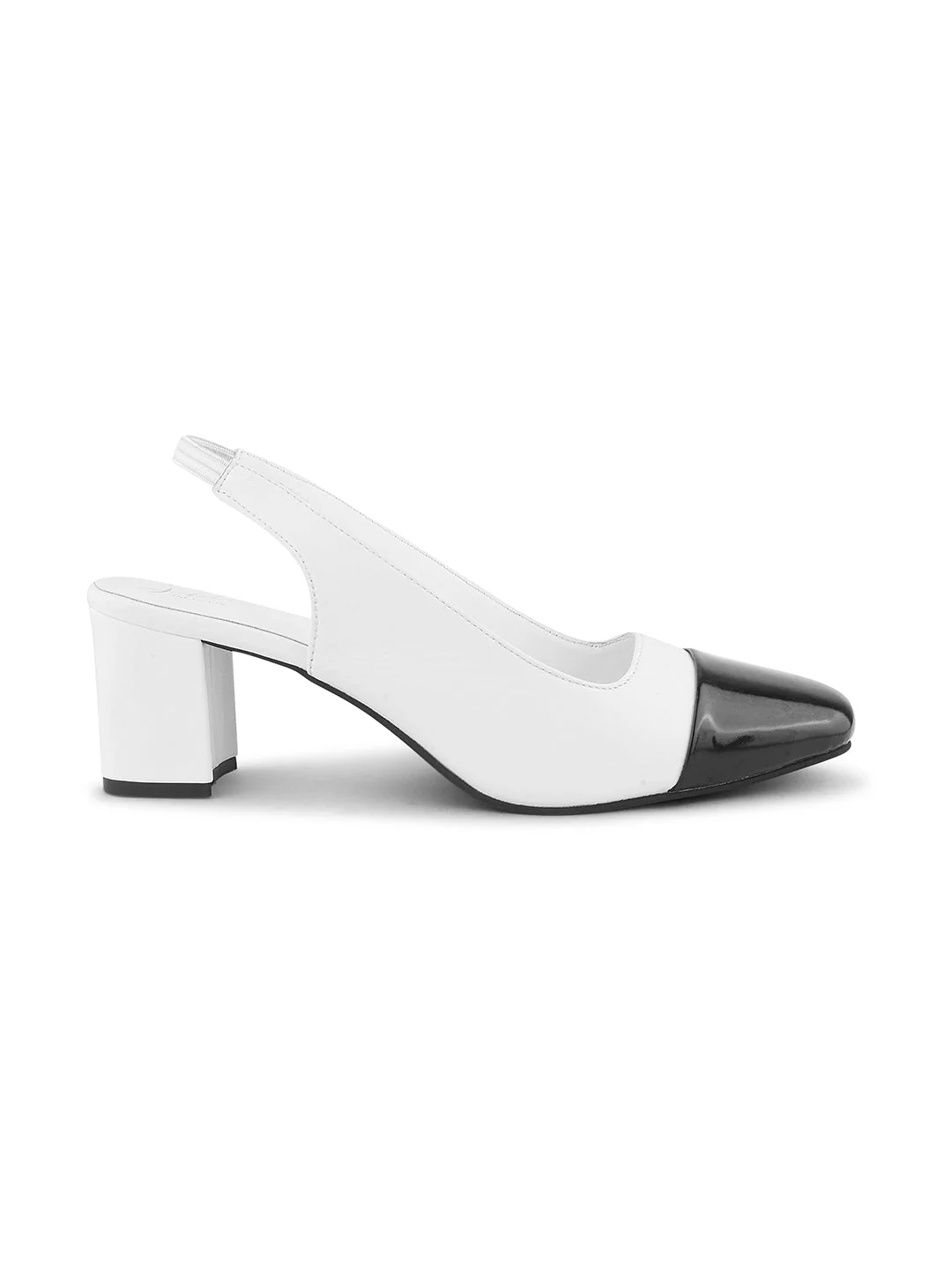 Jm Looks Two-Tone Slingback Block Heels - Image 6