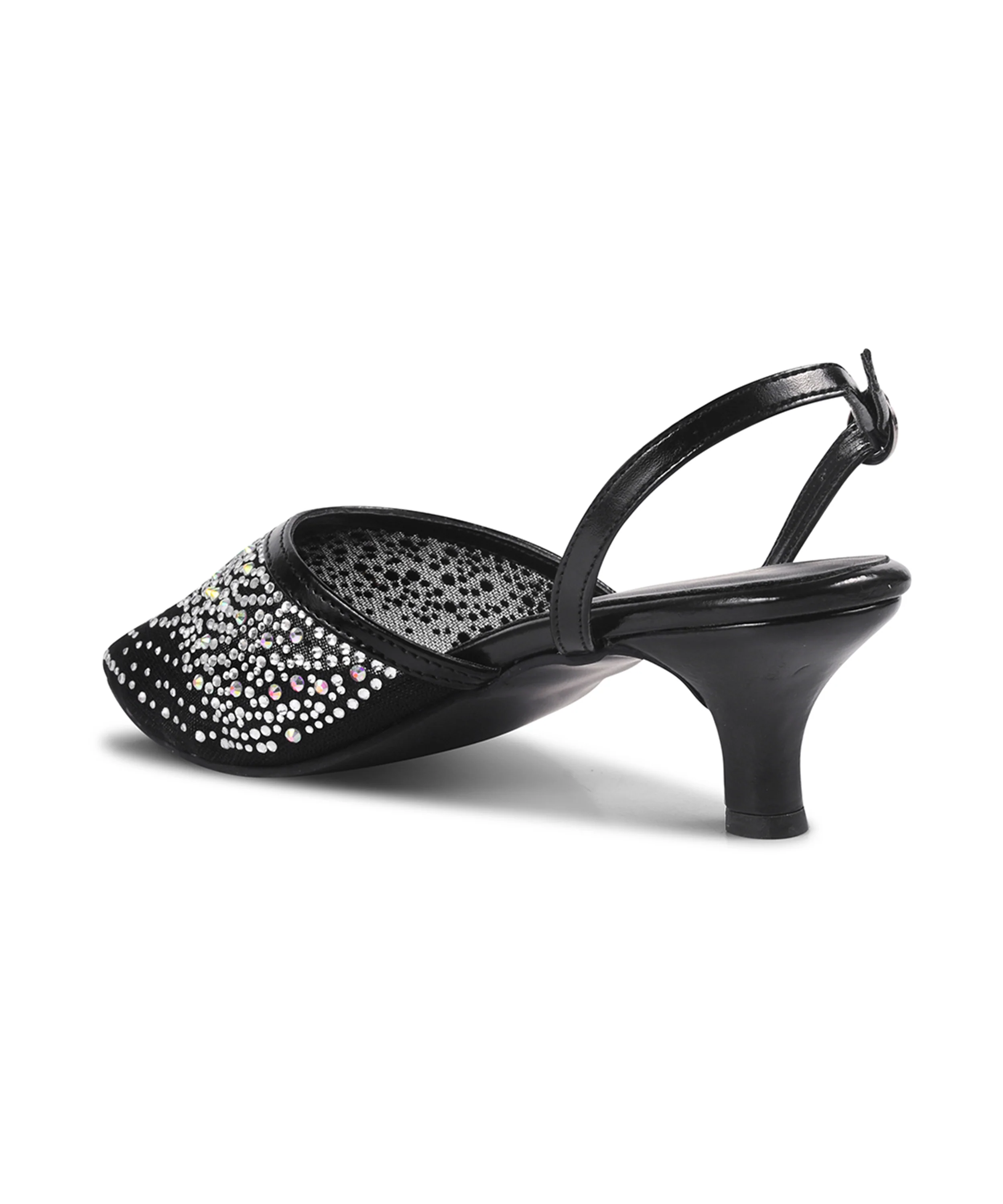 Slingback Heels with Mesh Detailing and Pointed Toe - Image 12