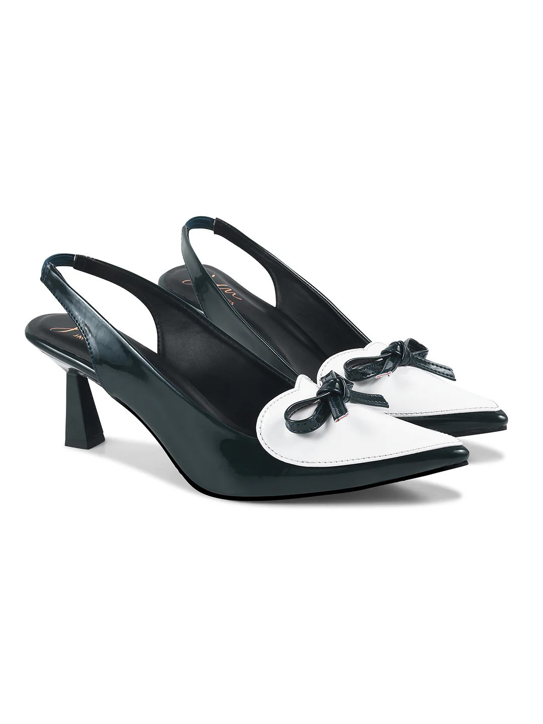 Slingback Kitten Heels with Pointed Toe and Bow - Image 17