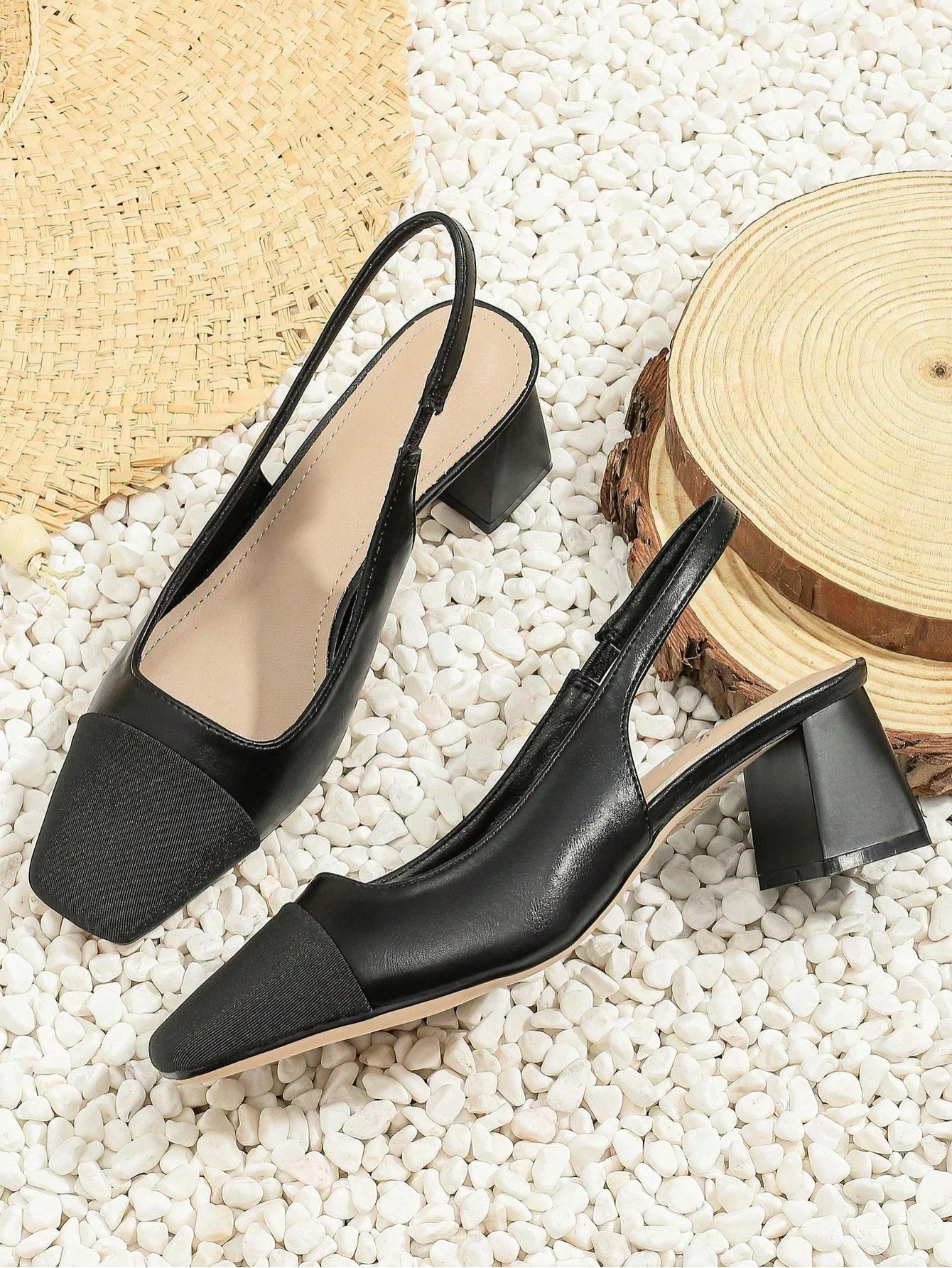 Slingback multi color block heels - Image 13