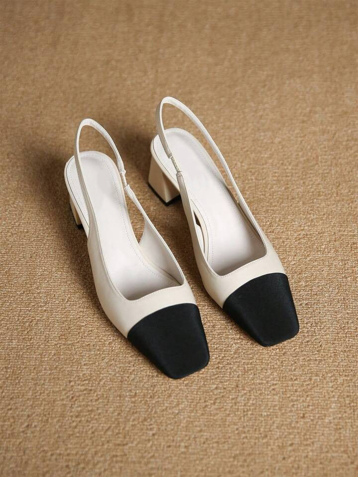 Slingback multi color block heels - Image 9