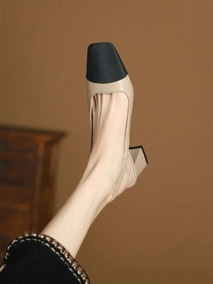 Slingback multi color block heels - Image 7