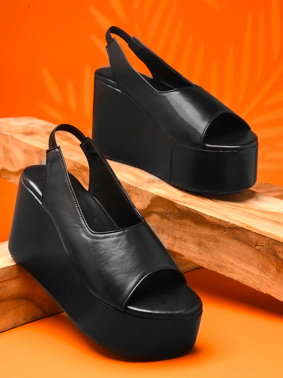 Slingback Peep-Toe Platform Sandals - Image 10