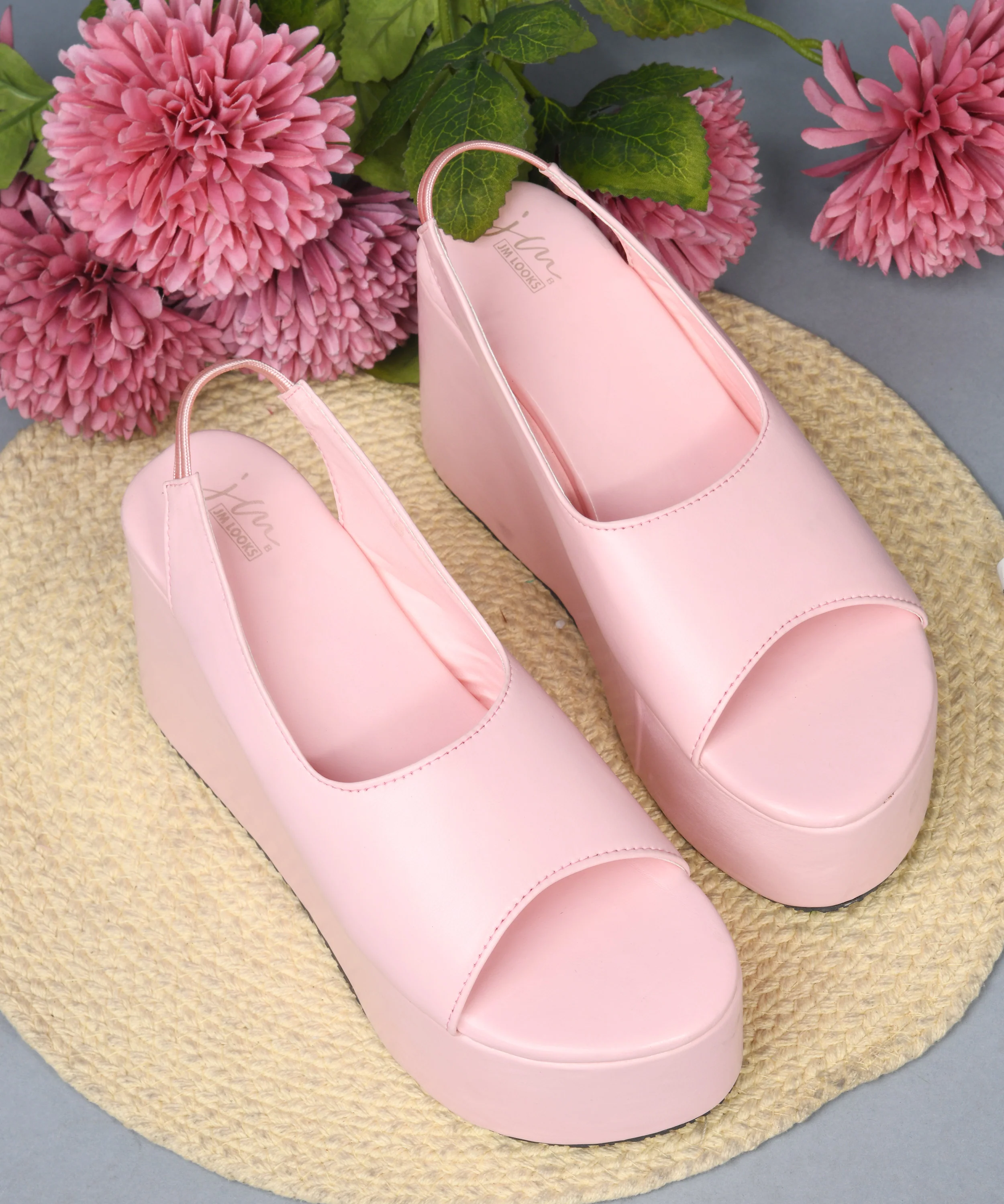 Slingback Peep-Toe Platform Sandals - Image 14
