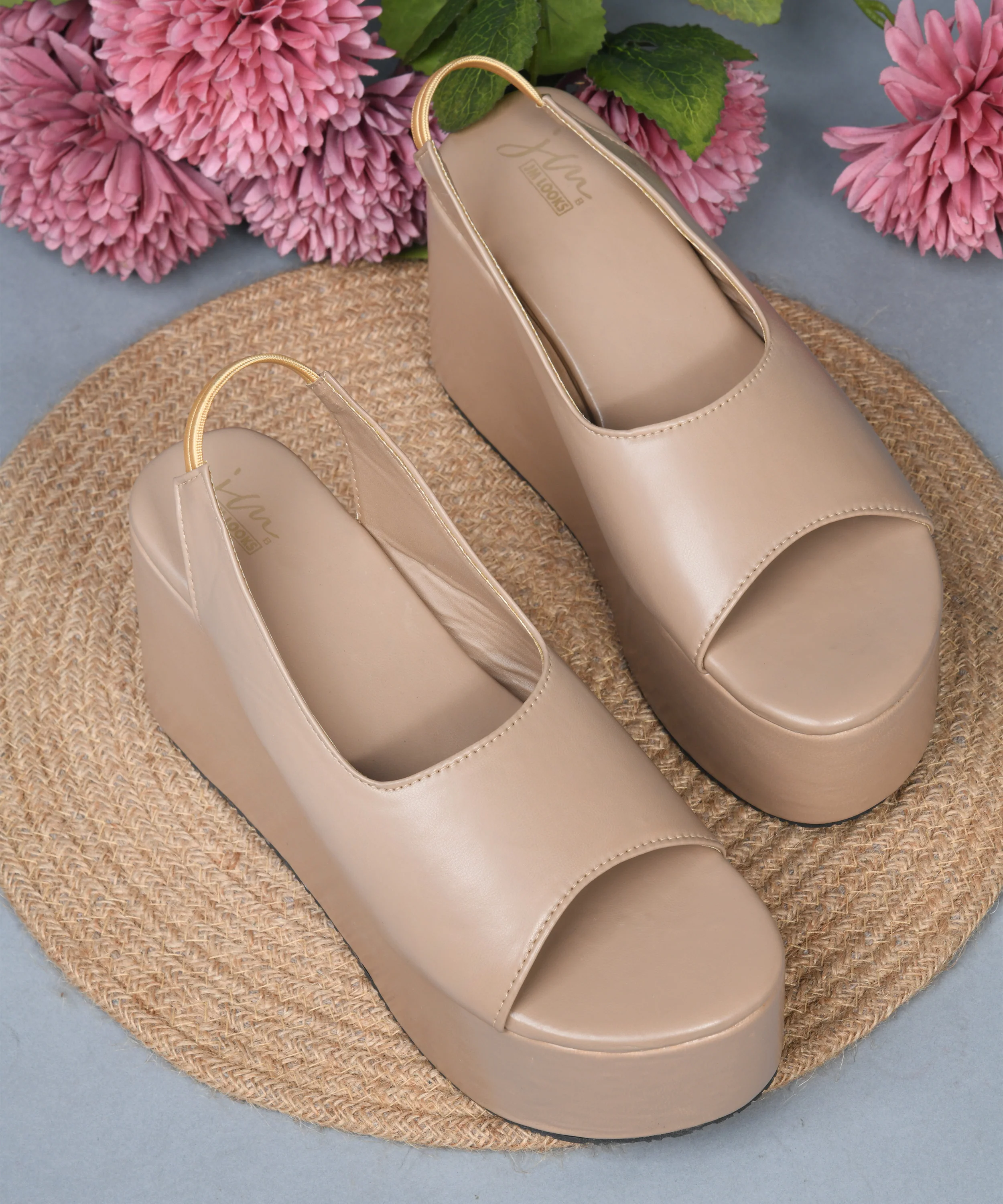 Slingback Peep-Toe Platform Sandals - Image 6