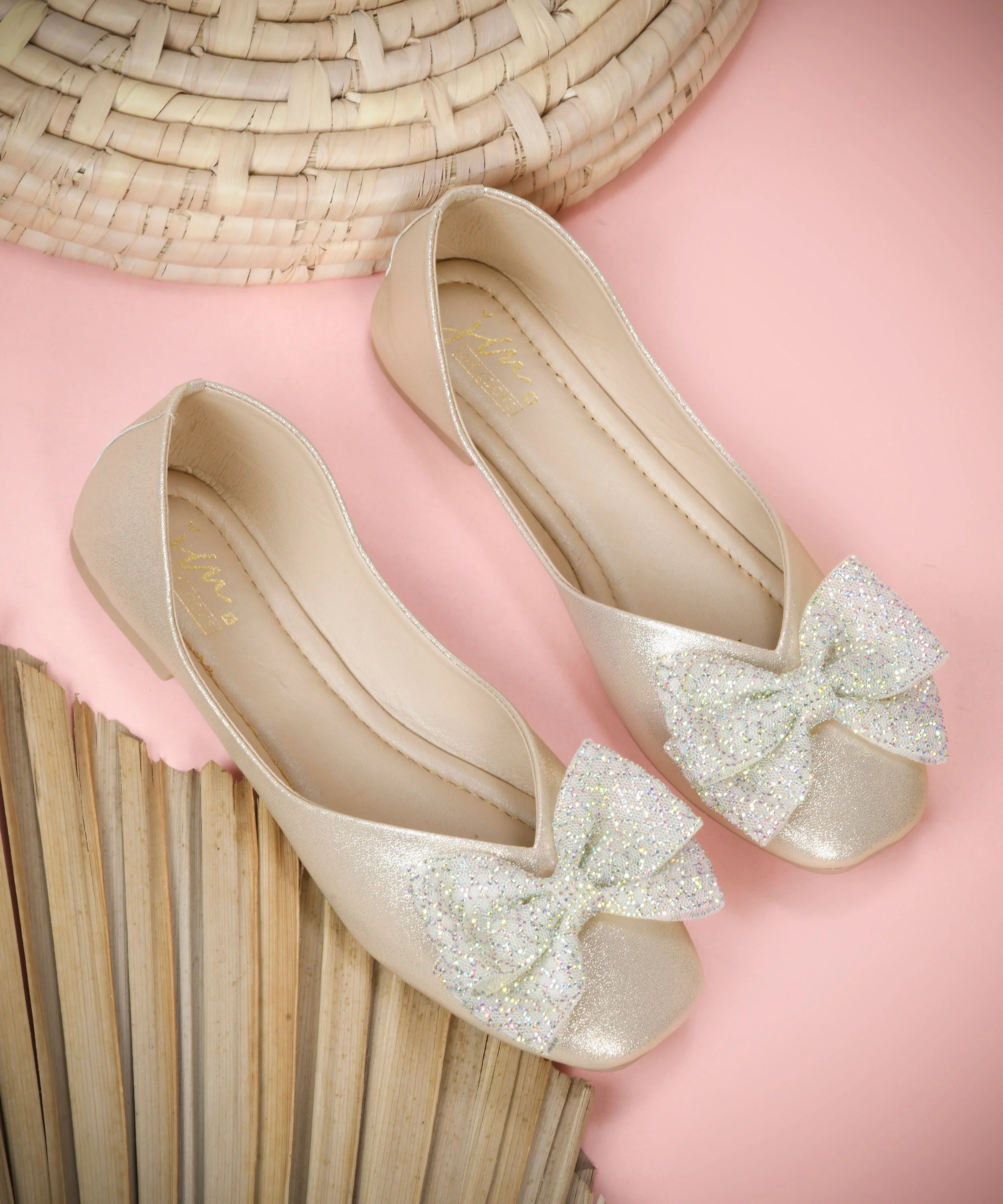 Slip-On Ballerina Flats with Decorative Bow & Soft Footbed - Image 7