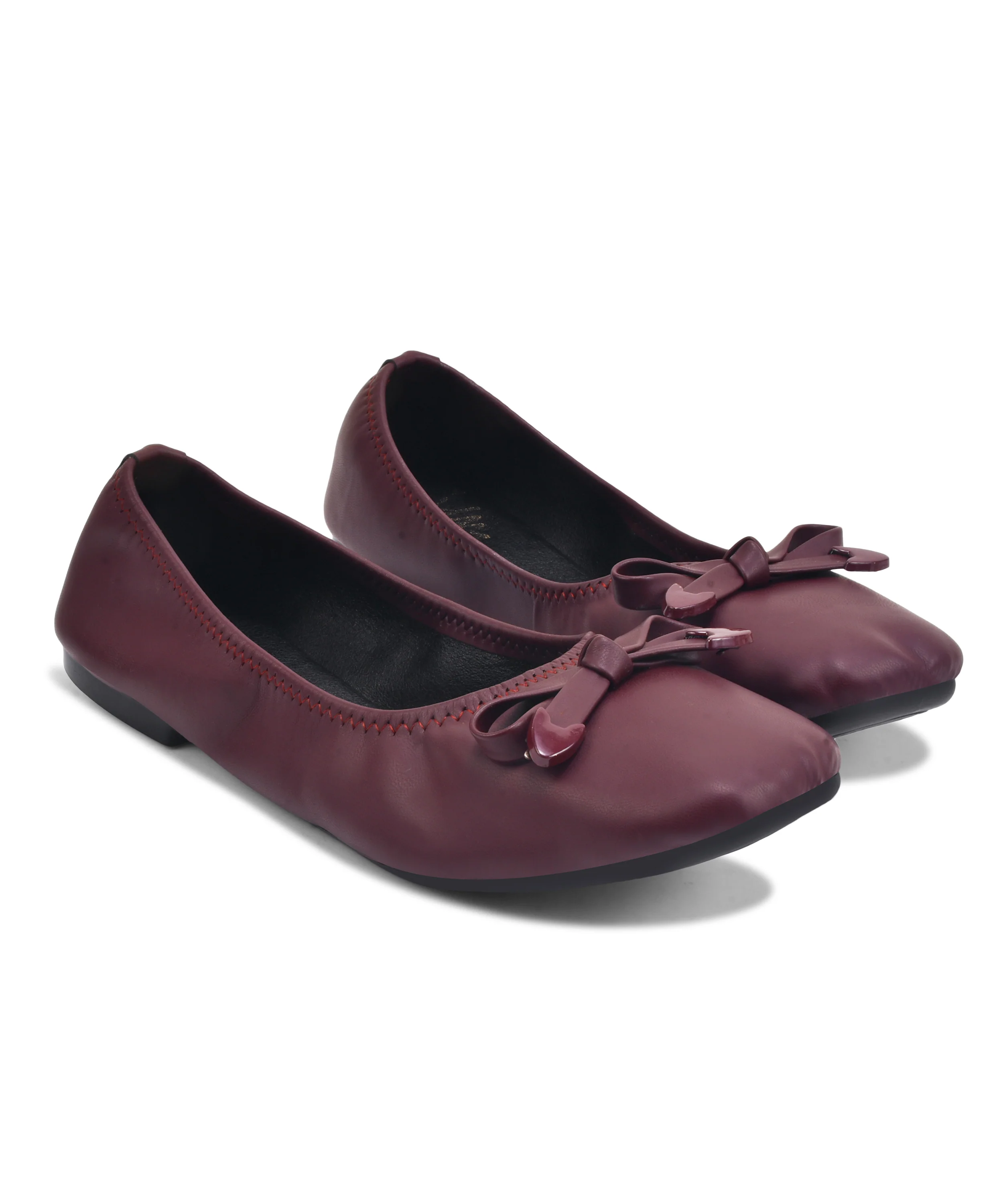 Slip-On Ballerinas with Bow Accent - Image 18