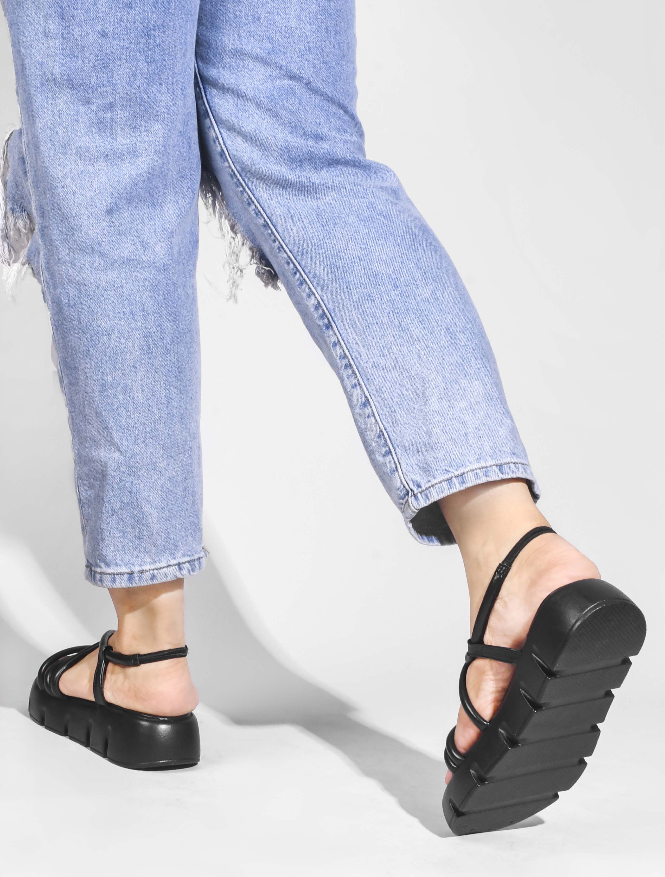 JM Looks Strappy Platform Sandals - Image 9