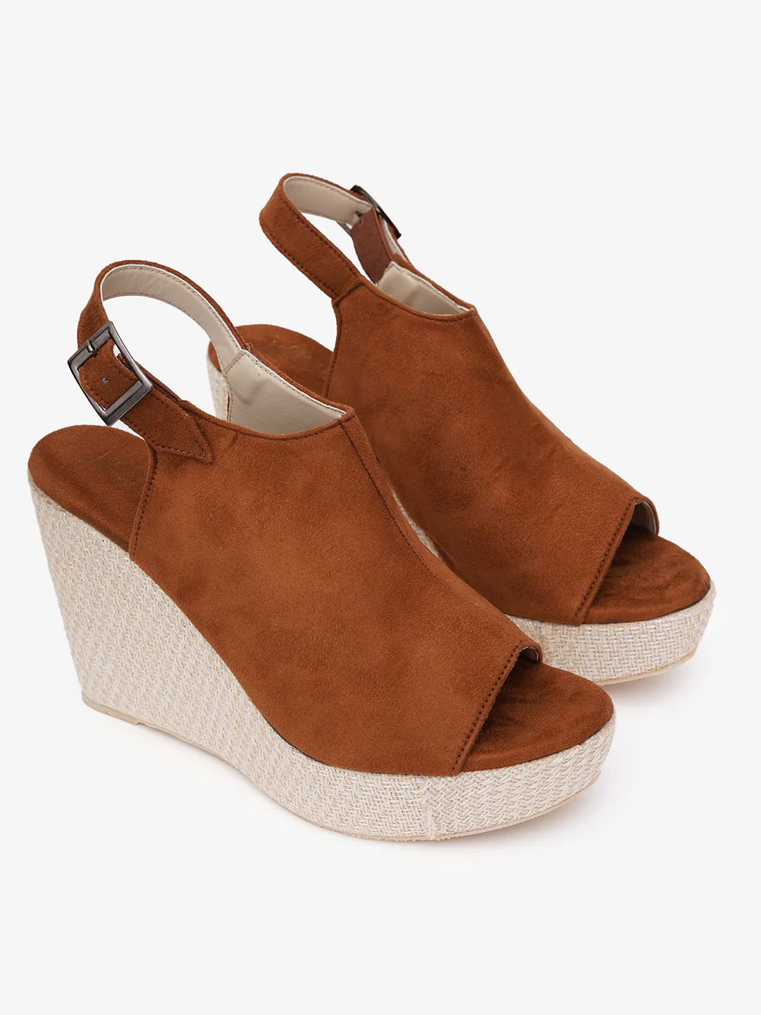 Slip-On Style Wedge Sandals with Buckle Closure and Comfort Fit - Image 11
