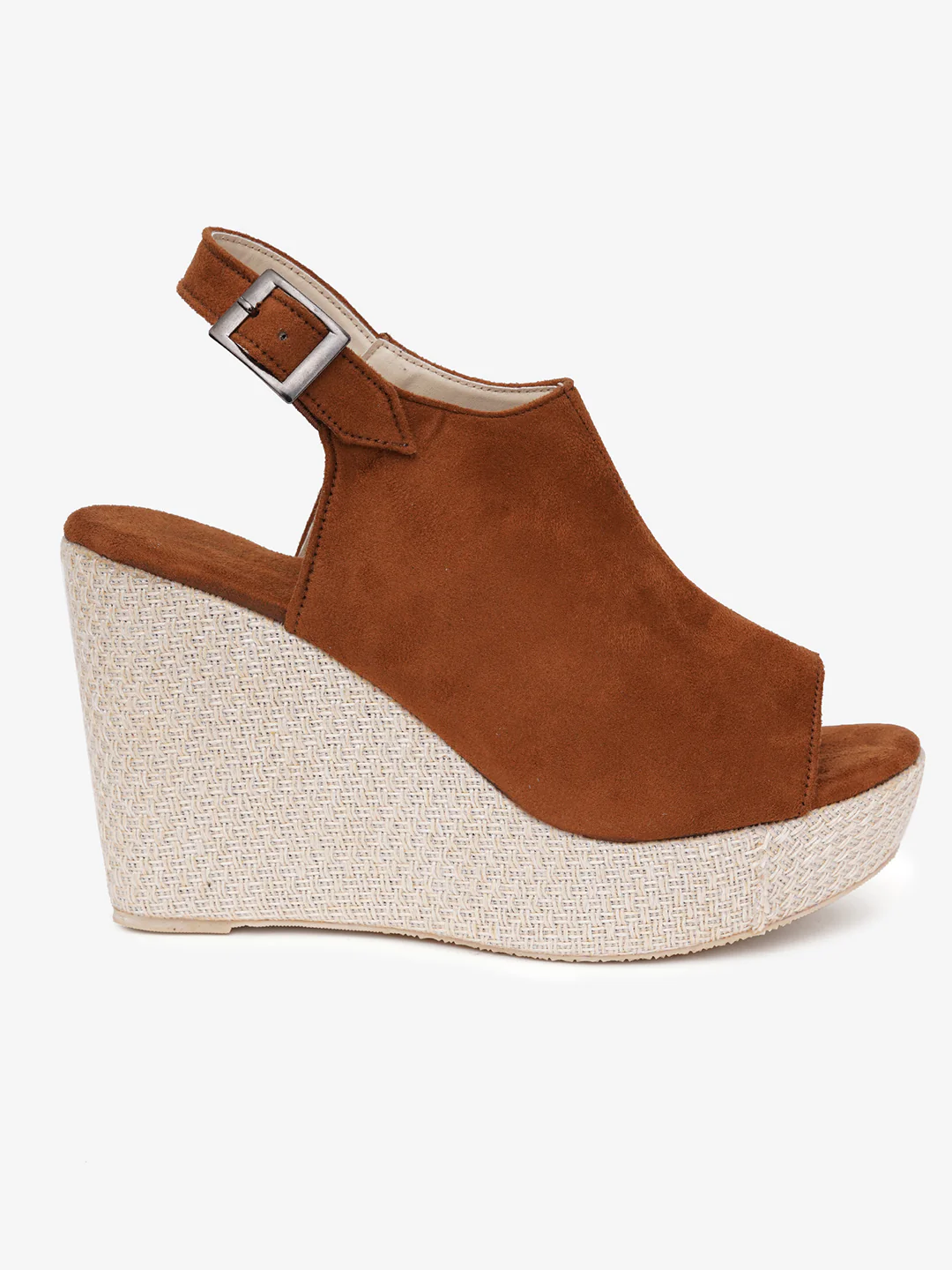 Slip-On Style Wedge Sandals with Buckle Closure and Comfort Fit - Image 12