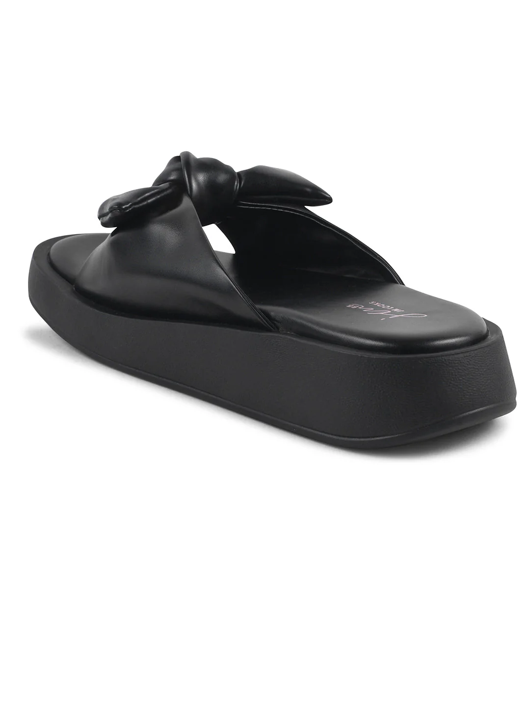 JM Looks Women's Bow Detail Platform Slides - Image 6