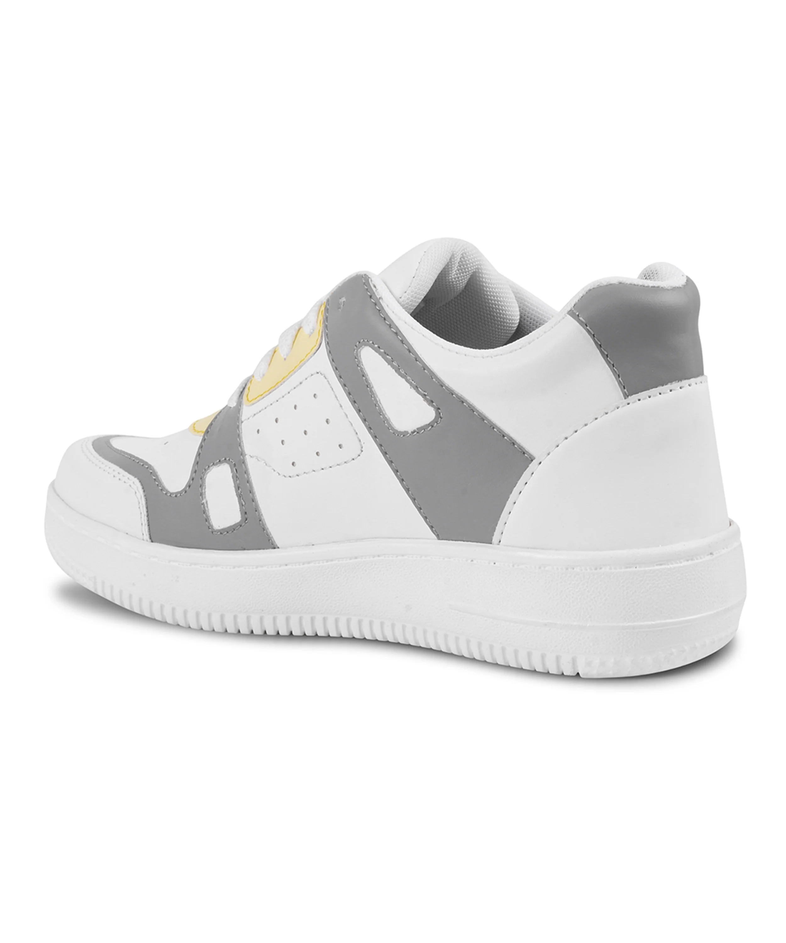 Sneakers with Dual-Tone Pastel Panels & Cushioned Sole - Image 8