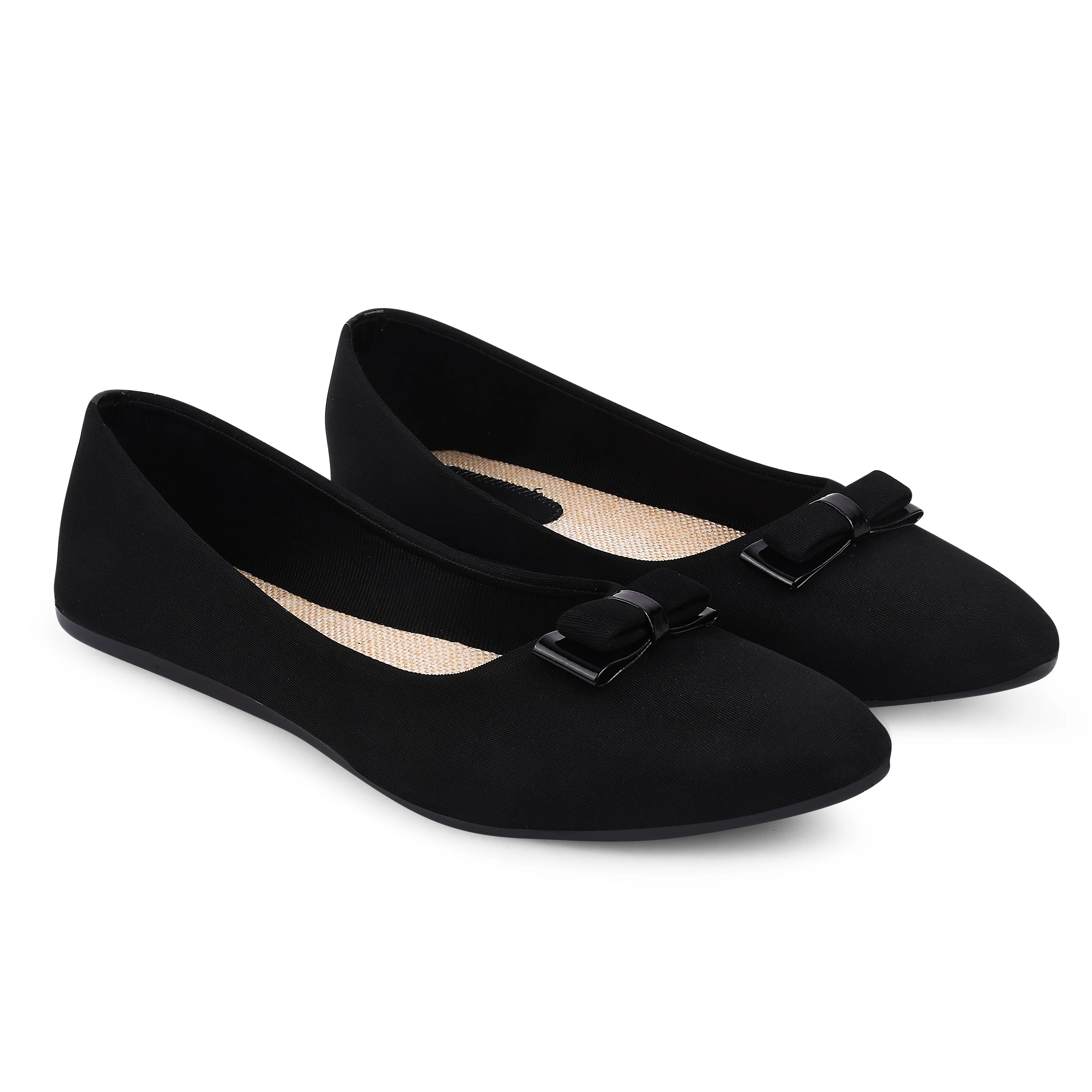 Jm Looks Classic Bow Detail Ballerina Flats for Women & Girls - Image 4