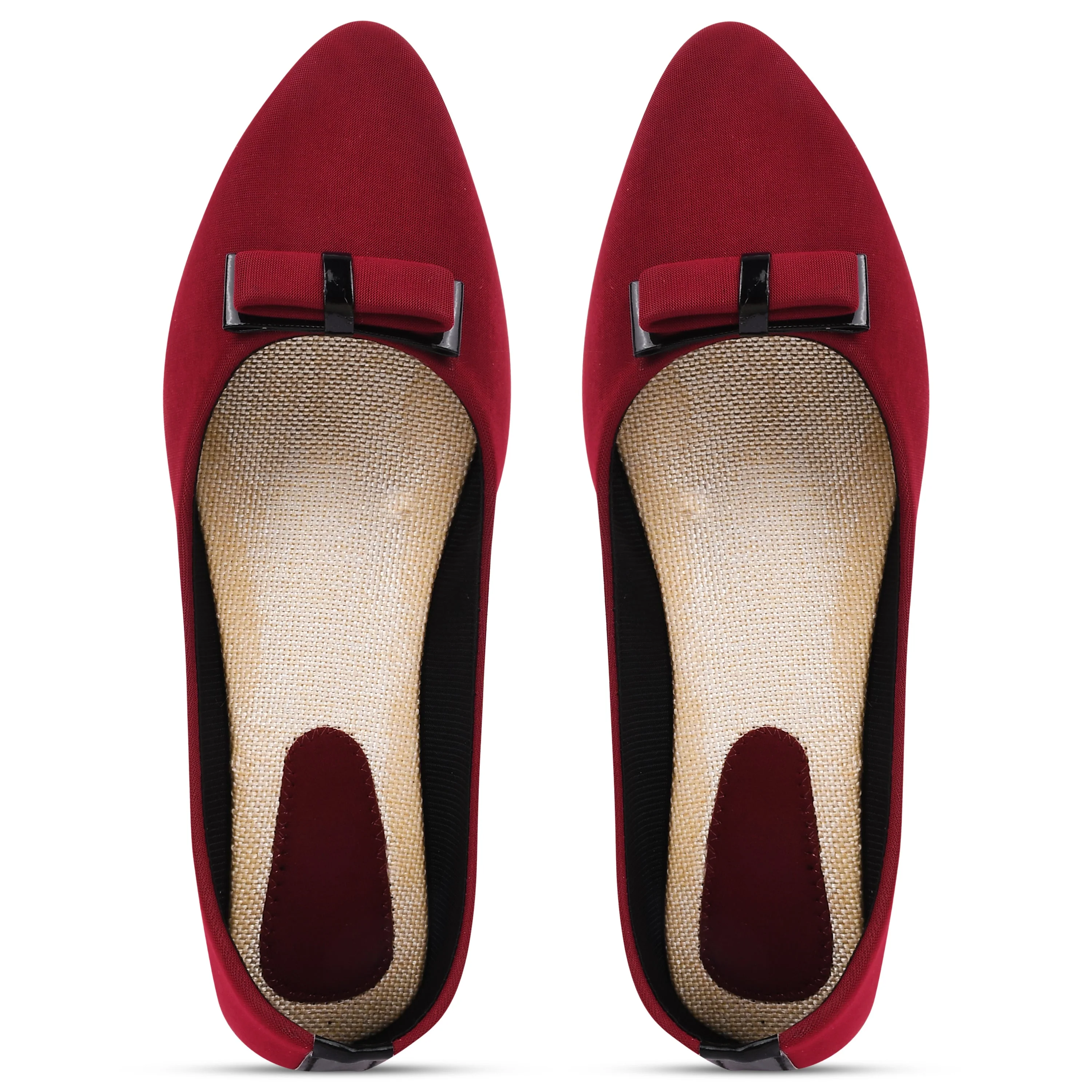 Jm Looks Classic Bow Detail Ballerina Flats for Women & Girls - Image 8