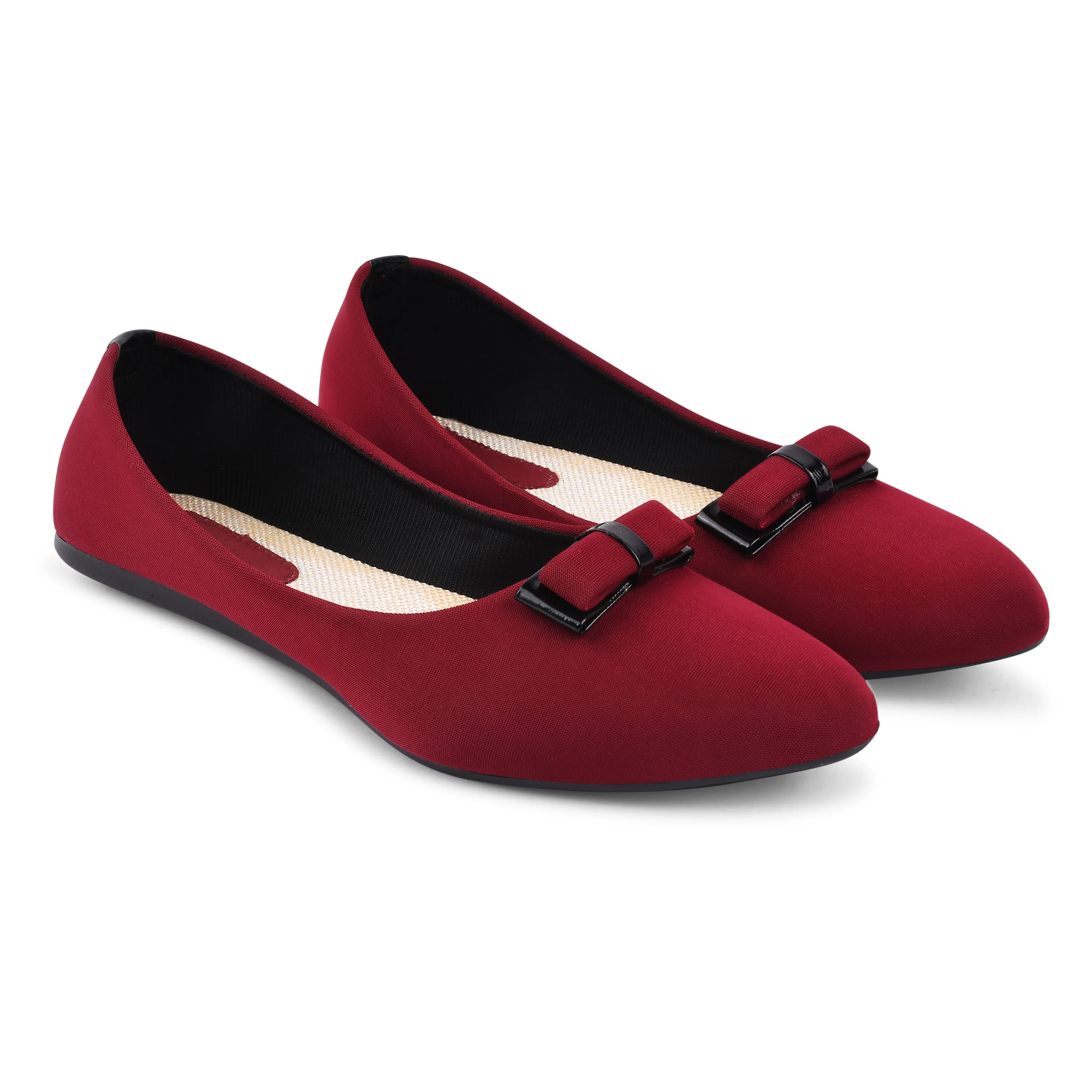 Jm Looks Classic Bow Detail Ballerina Flats for Women & Girls - Image 9