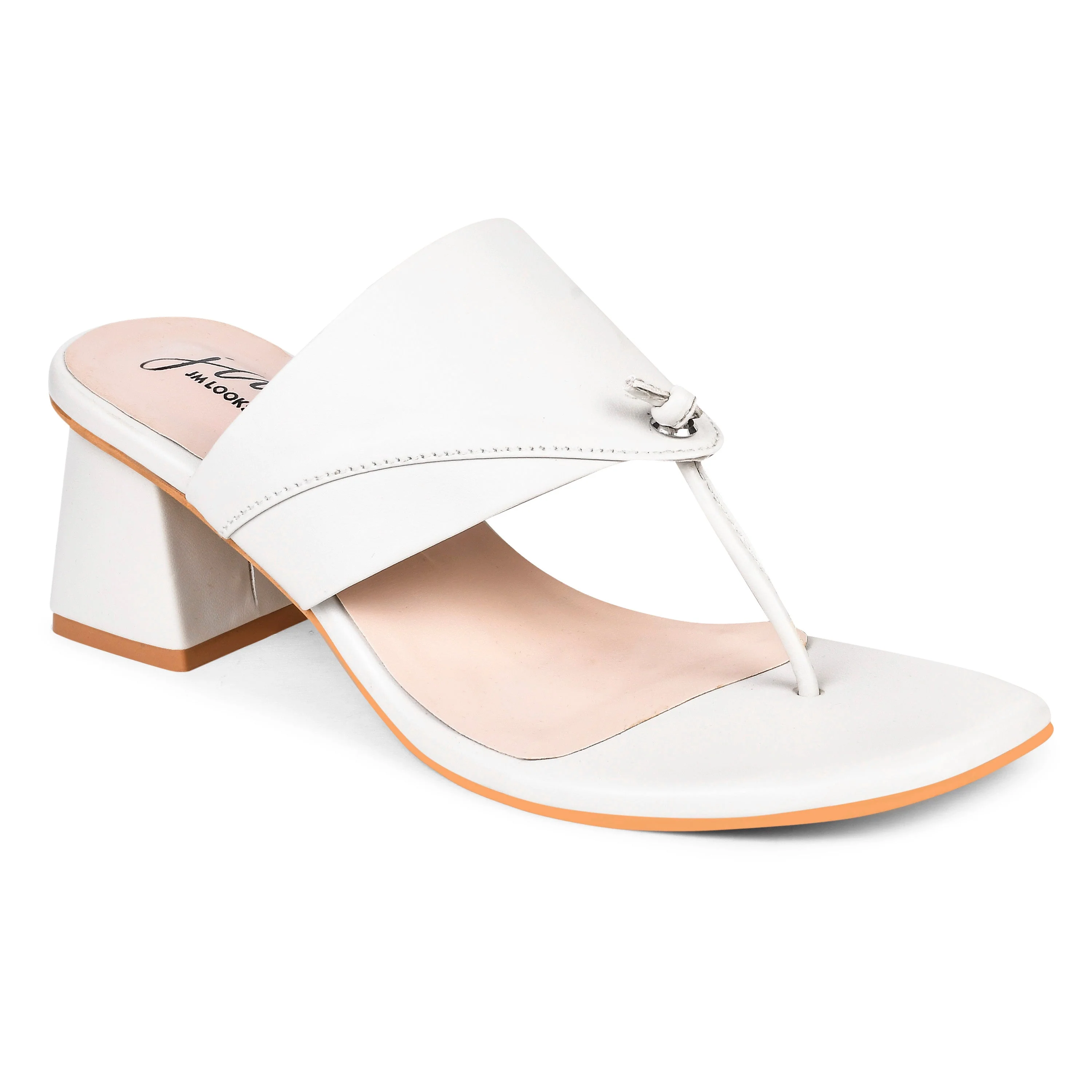 Jm Looks Minimal Toe-Loop Block Heel Sandals for Women - Image 12