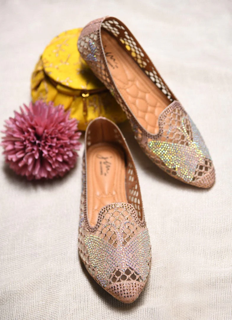 JM Looks Women's Embellished Mesh Slip-on Flats - Image 13
