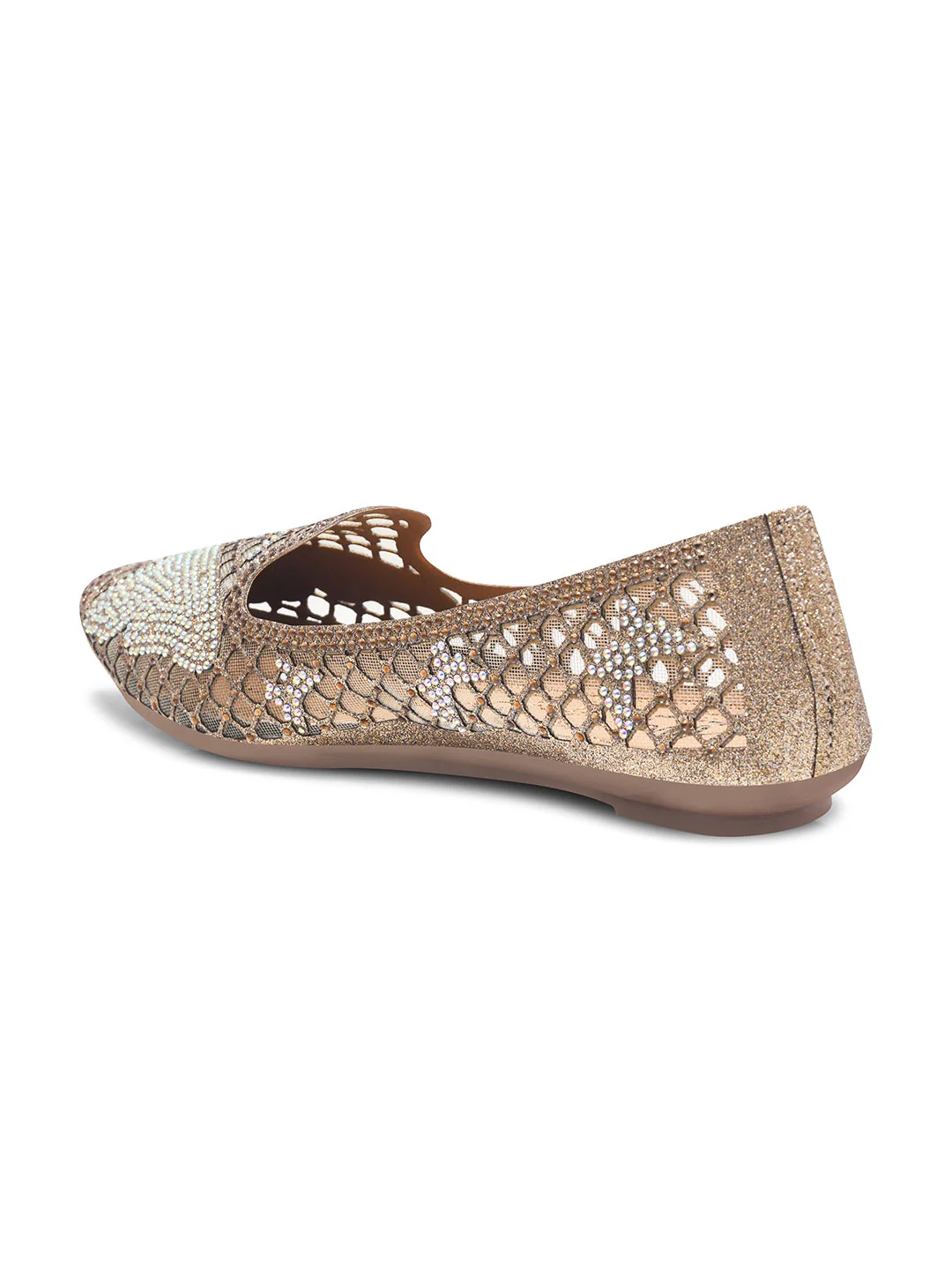 JM Looks Women's Embellished Mesh Slip-on Flats - Image 6