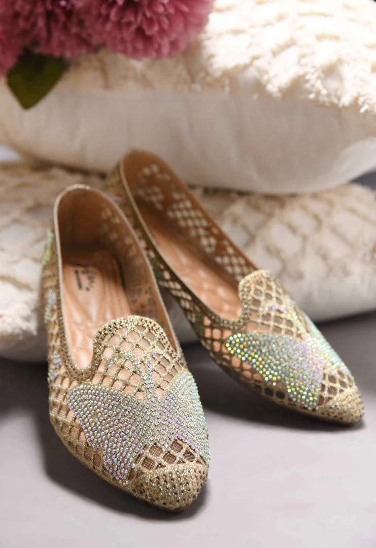 JM Looks Women's Embellished Mesh Slip-on Flats - Image 7