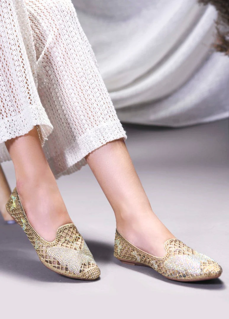 JM Looks Women's Embellished Mesh Slip-on Flats - Image 9
