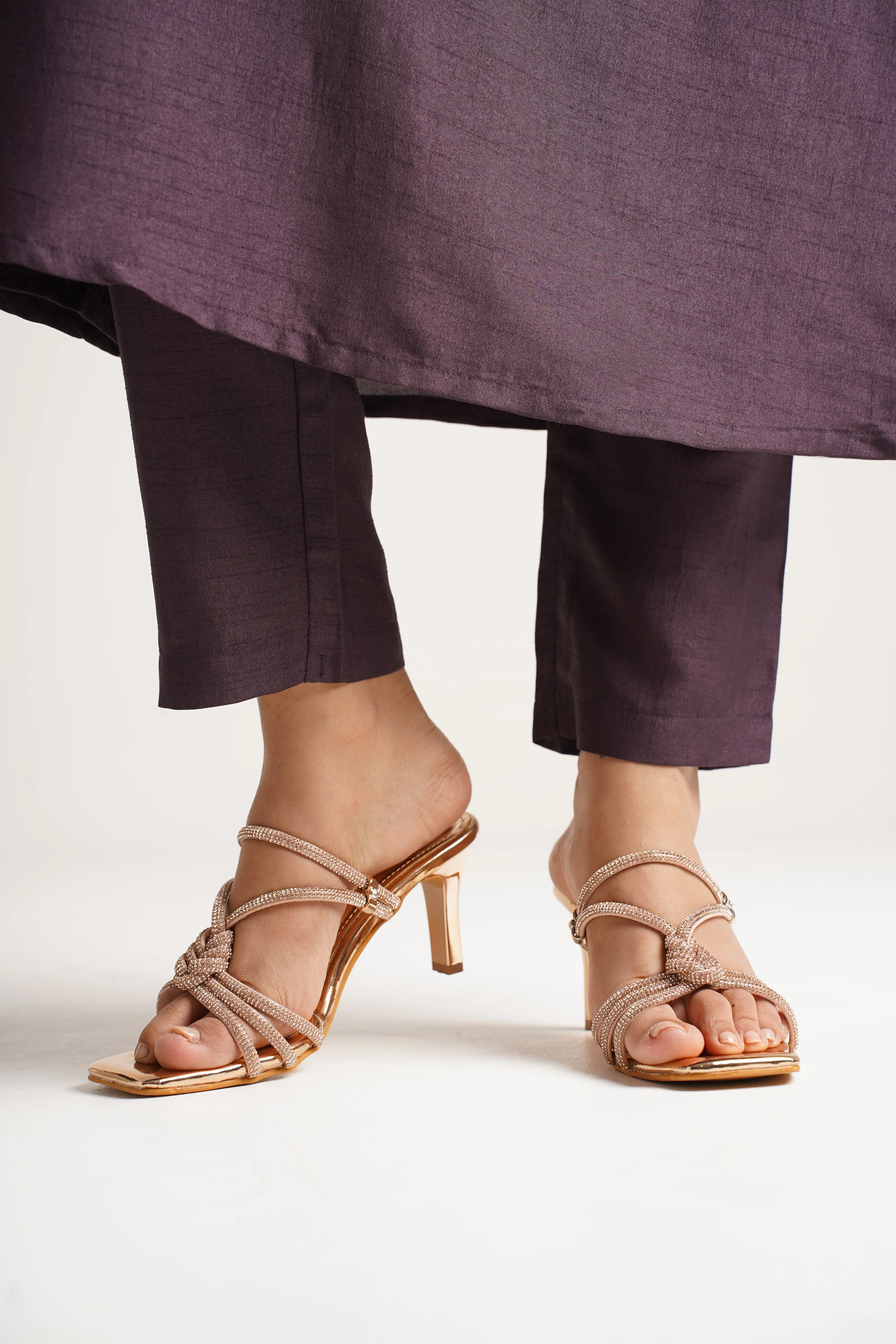 Jm Looks Dazzling Embellished Strappy Stiletto Sandals - Image 8