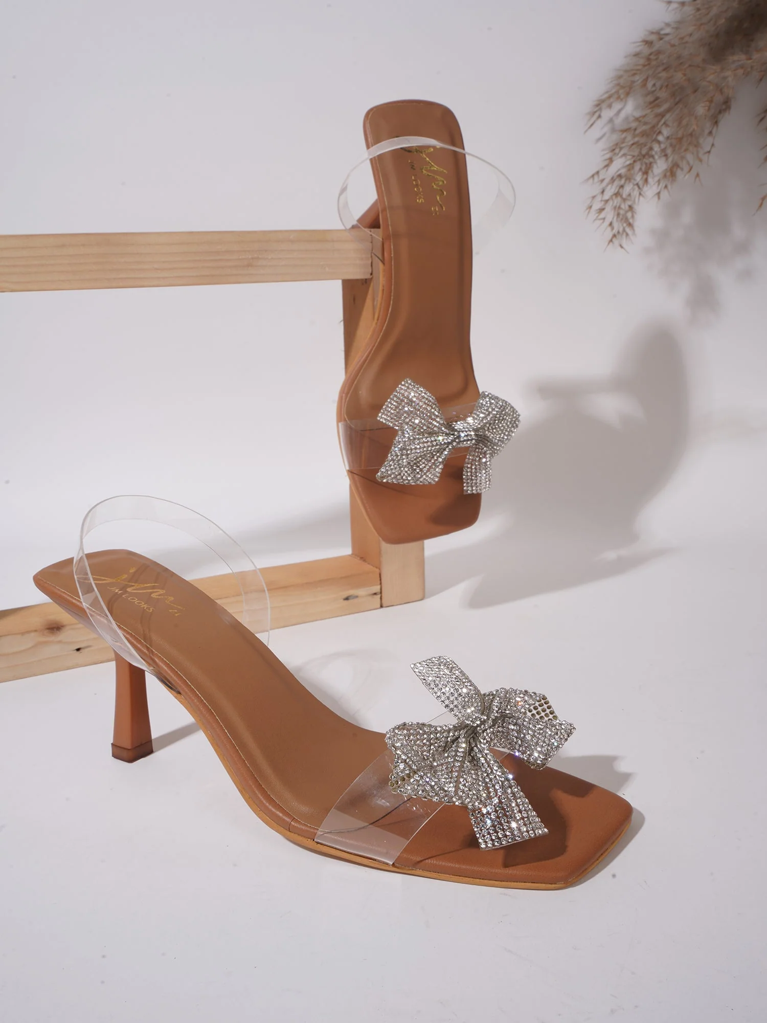 Stellar Sparkle Transparent Bow Heels - Image 14