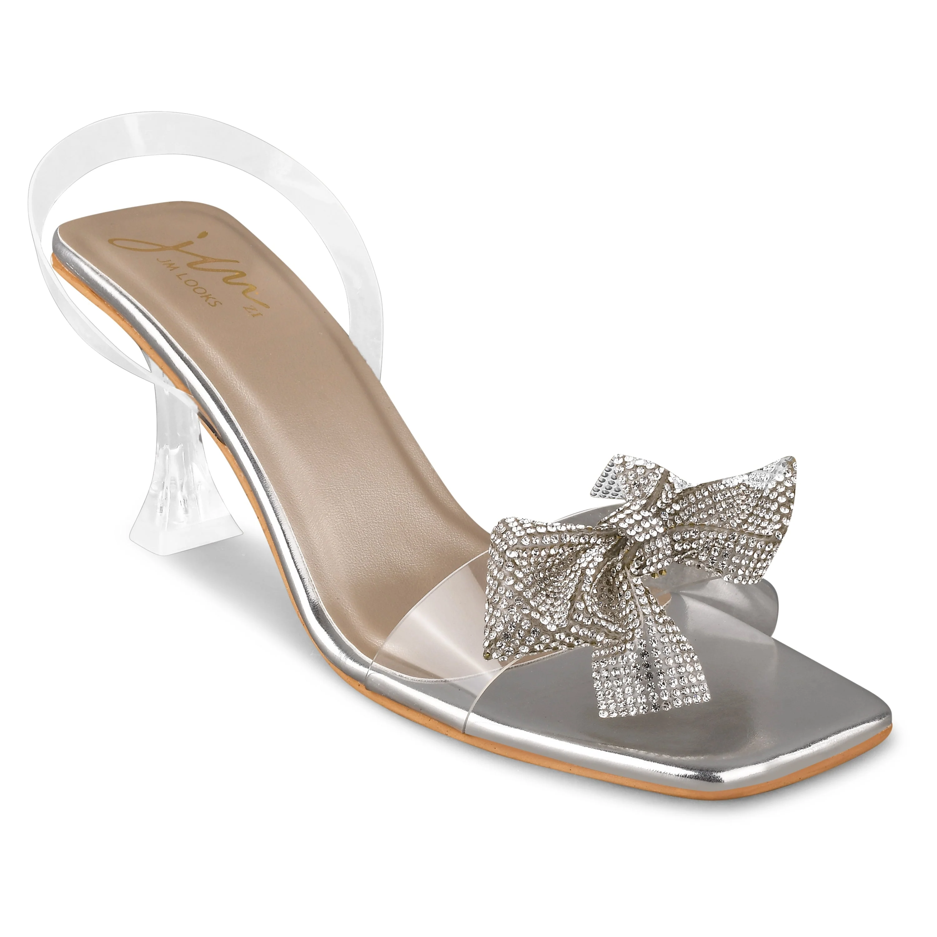 Stellar Sparkle Transparent Bow Heels - Image 12