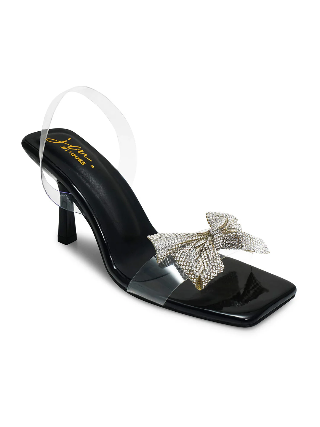Stellar Sparkle Transparent Bow Heels - Image 5