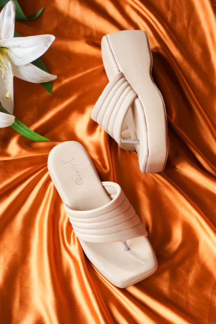 Stitched Strap Platform Heels - Image 10