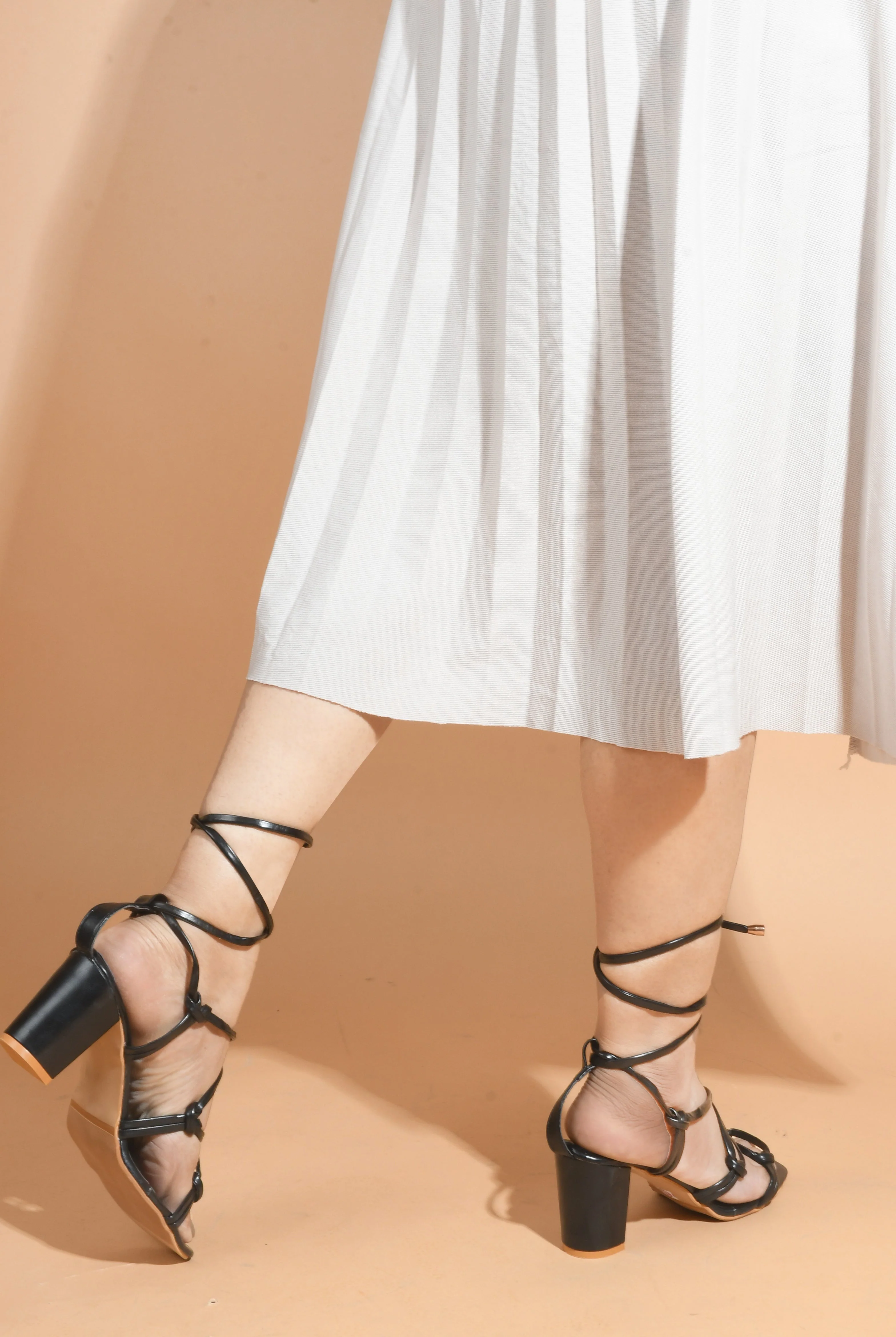 Jm Looks Women's Lace-Up Gladiator Heels - Image 3