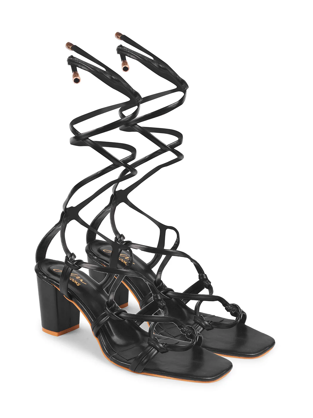 Jm Looks Women's Lace-Up Gladiator Heels - Image 5