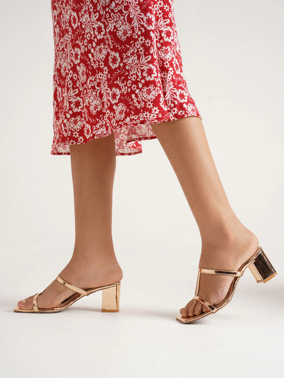 Jm Looks Strappy Block Heel Mules for Women - Image 2