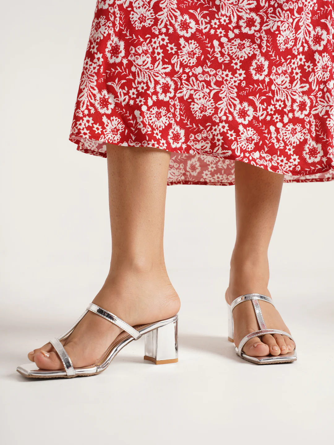 Jm Looks Strappy Block Heel Mules for Women - Image 7
