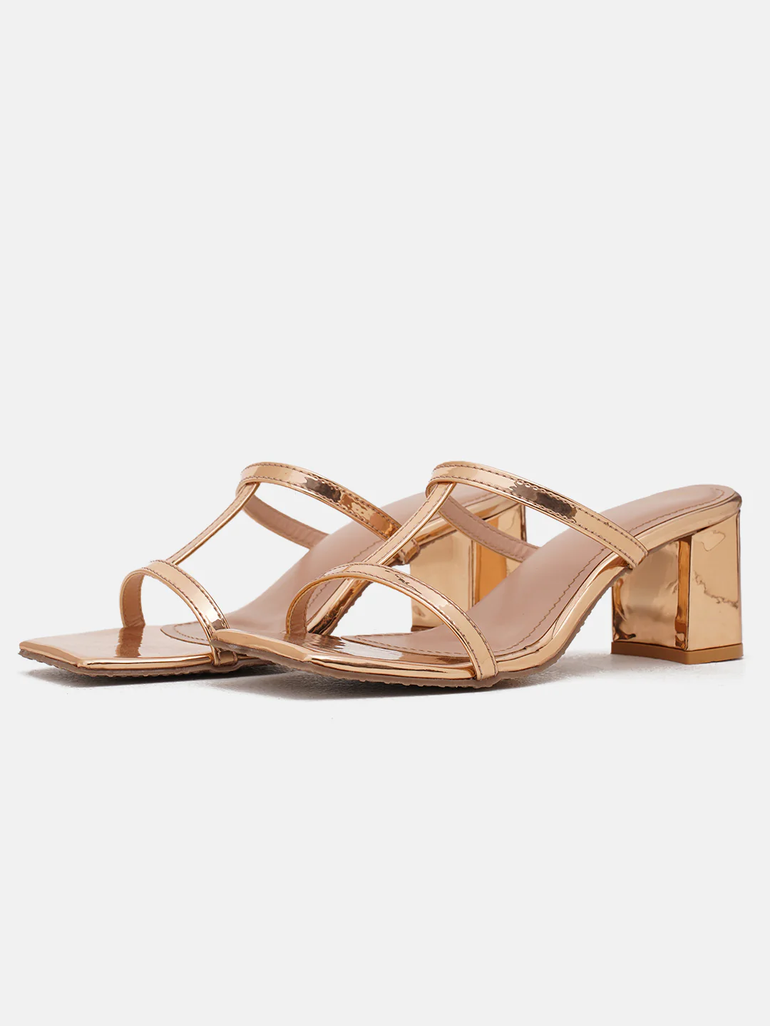 Jm Looks Strappy Block Heel Mules for Women - Image 9