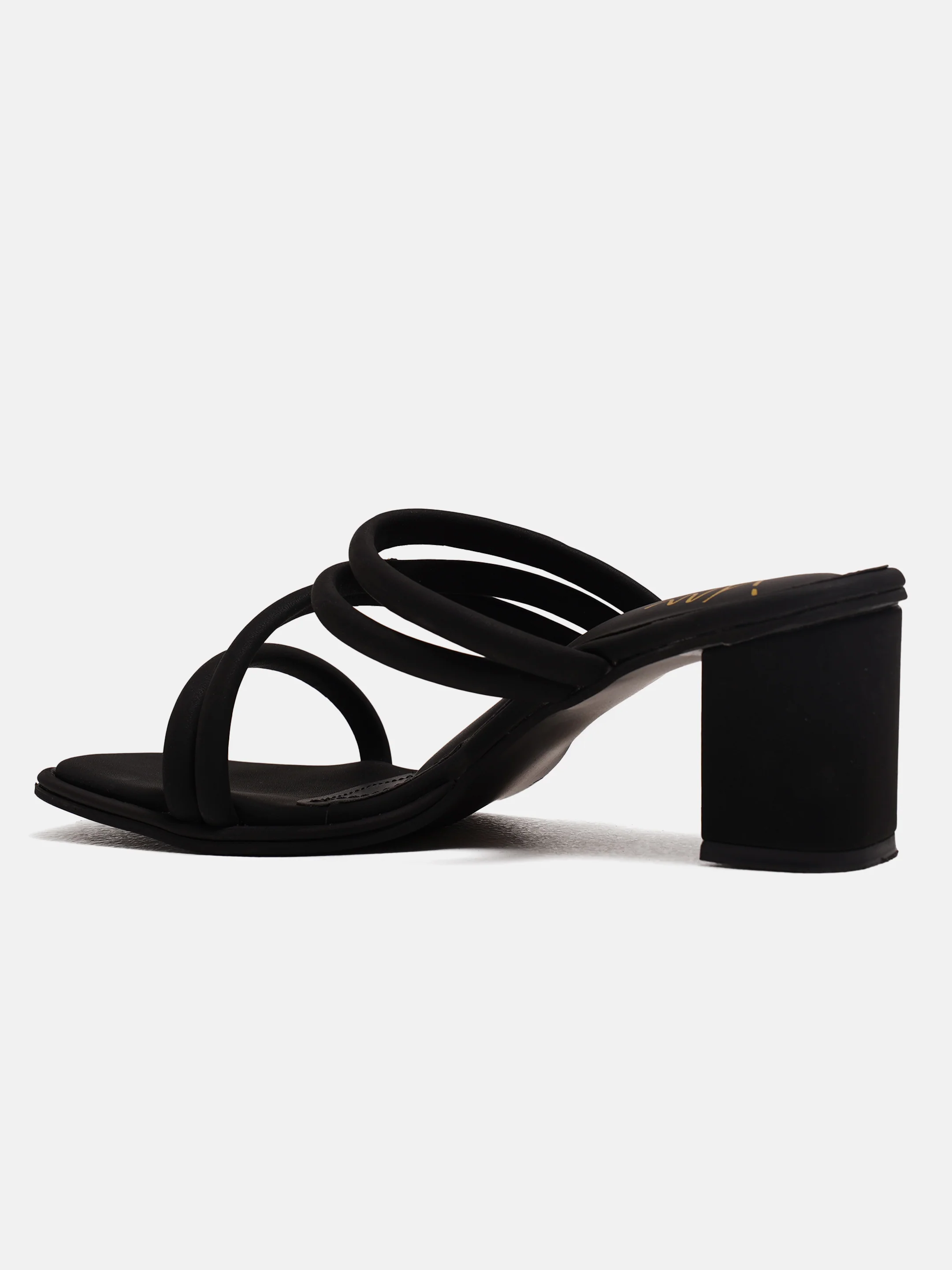 Strappy Block Heel Slides with Cushioned Sole - Image 11