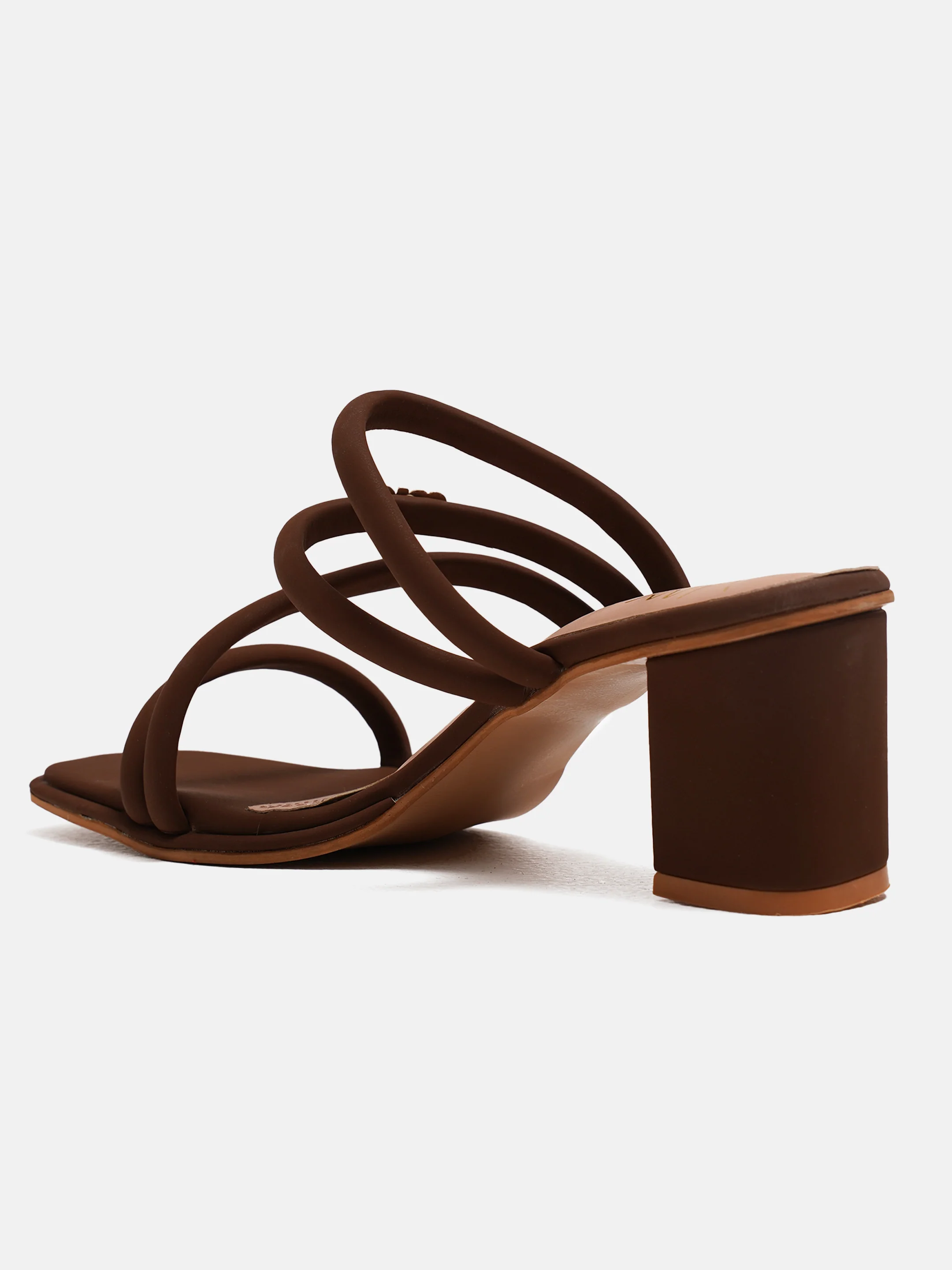 Strappy Block Heel Slides with Cushioned Sole - Image 18