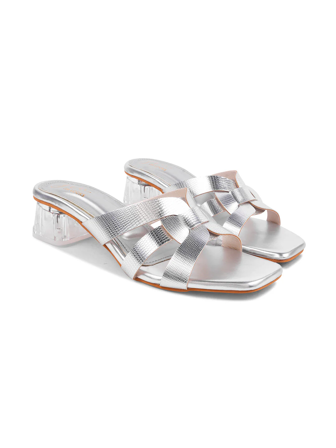 Strappy Block Heel Slip-On Sandals - Image 10
