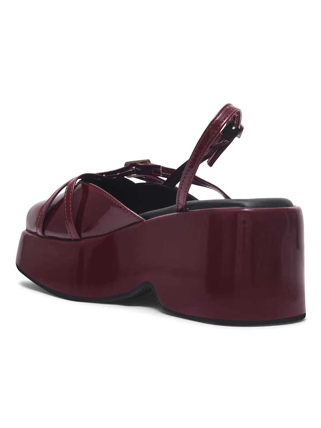 Strappy Buckle Platform Shoes - Image 12