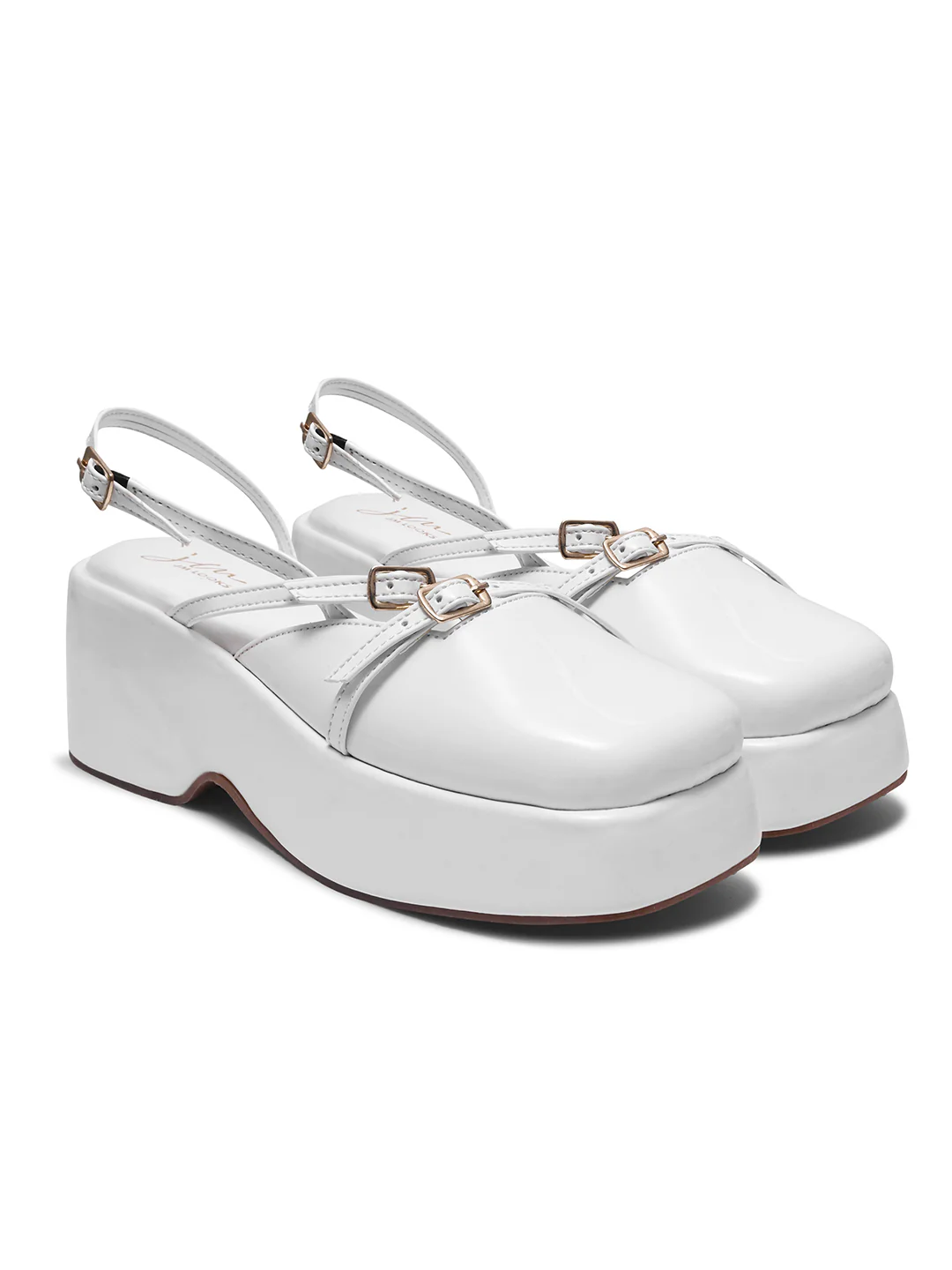 Strappy Buckle Platform Shoes - Image 17