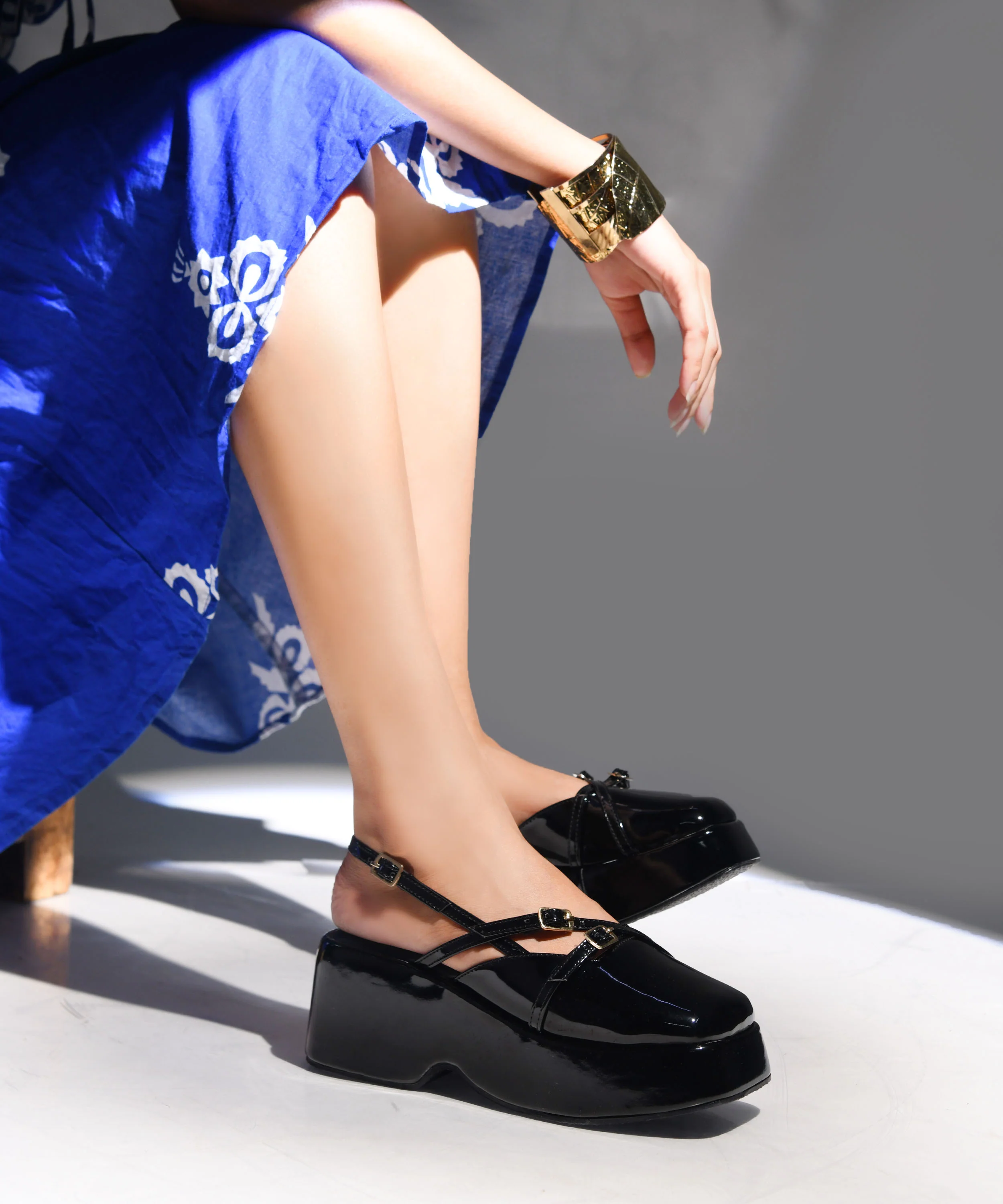 Strappy Buckle Platform Shoes - Image 2