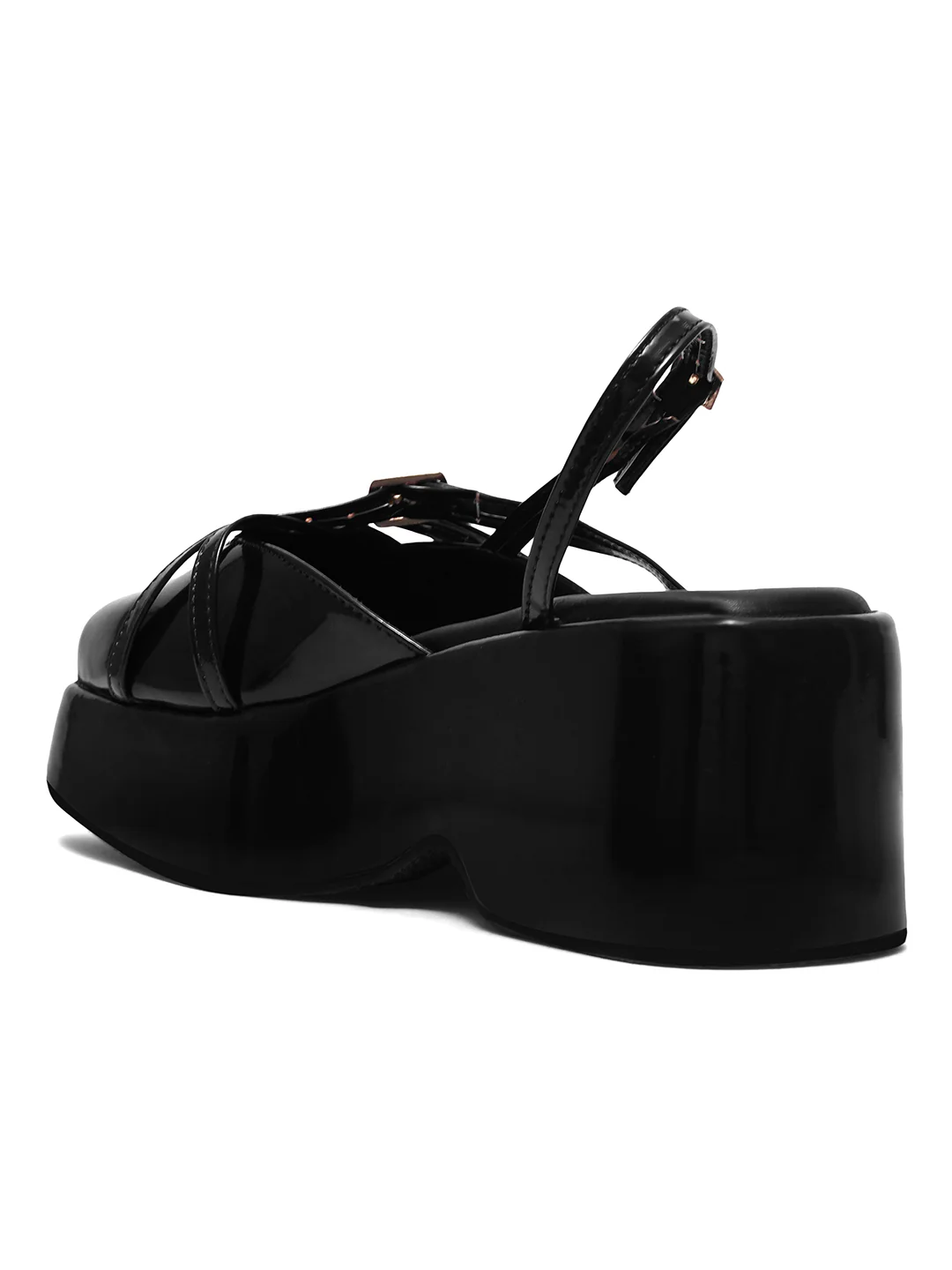 Strappy Buckle Platform Shoes - Image 6