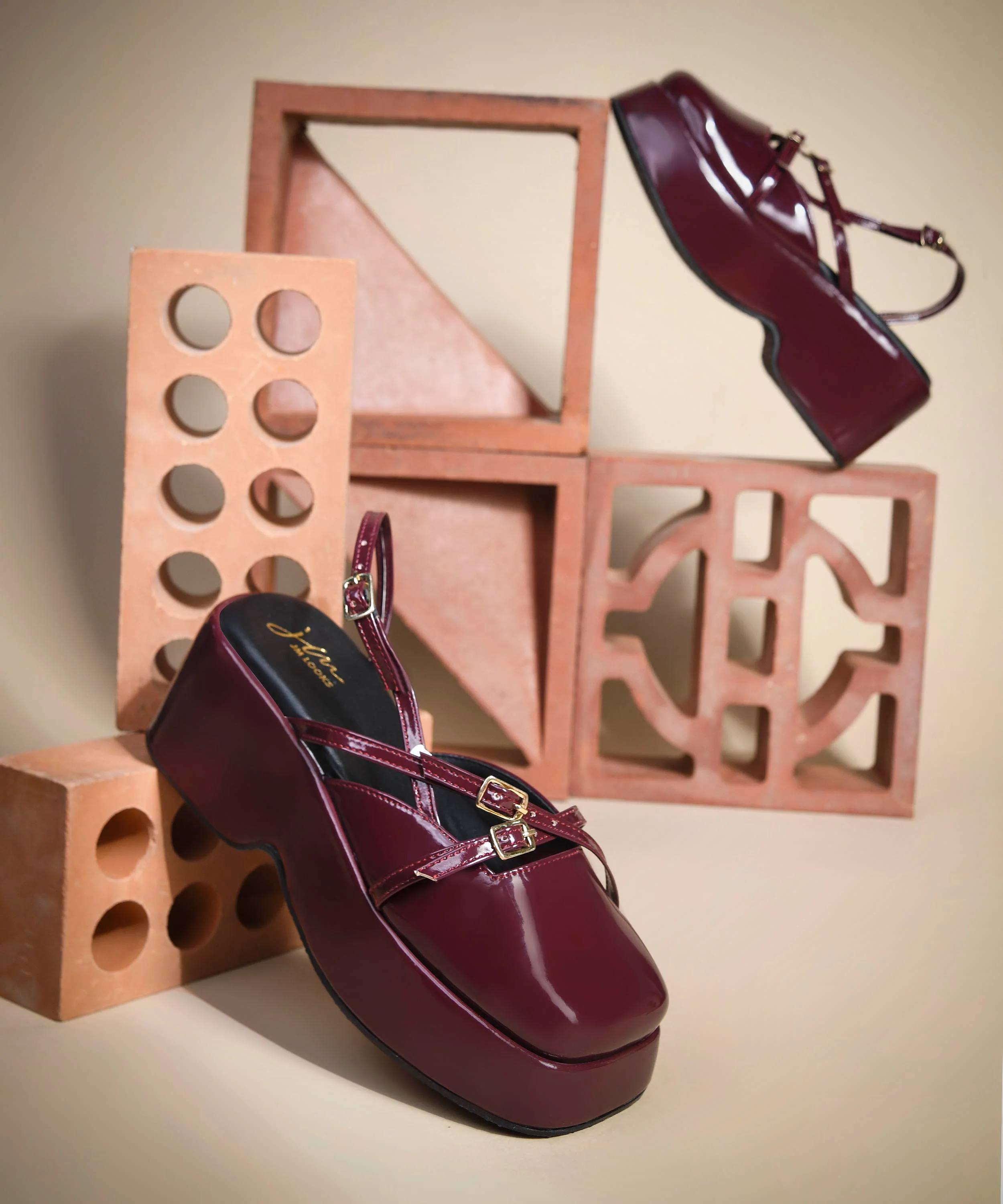 Strappy Buckle Platform Shoes - Image 9