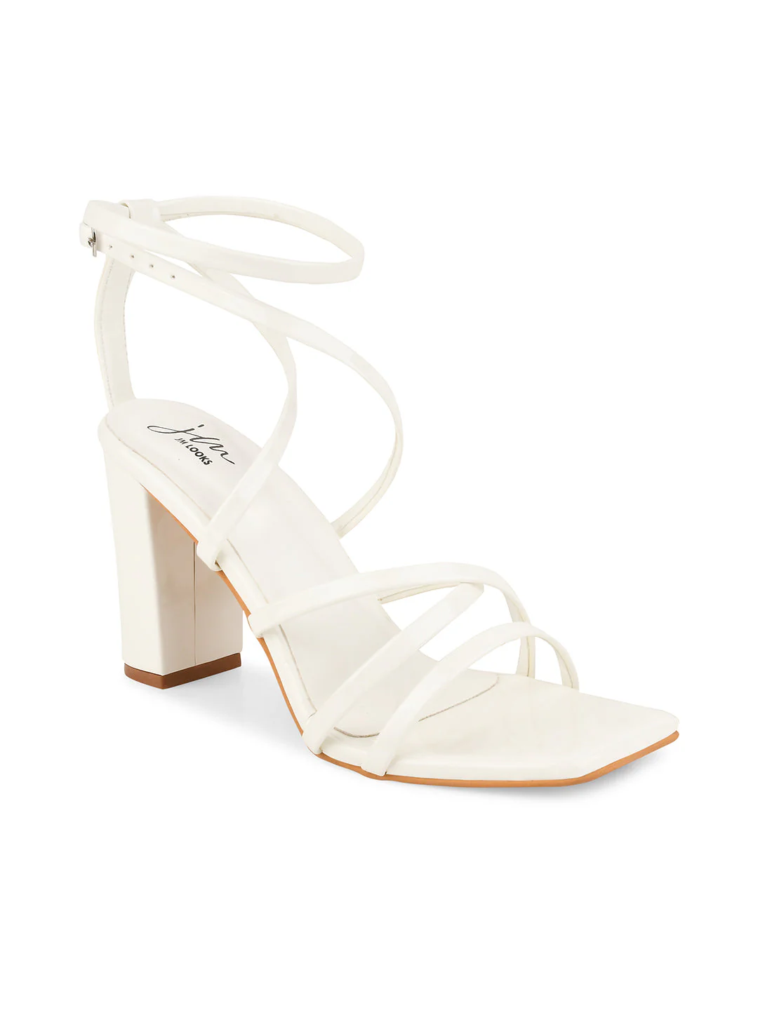 Strappy Chunky Heeled Sandals with Buckle Fastening - Image 17