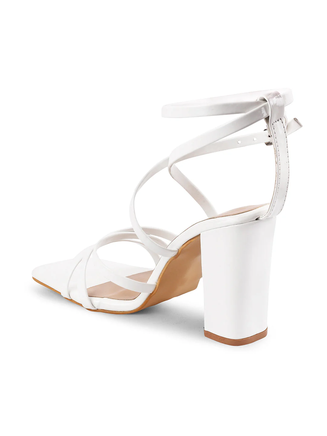 Strappy Chunky Heeled Sandals with Buckle Fastening - Image 18